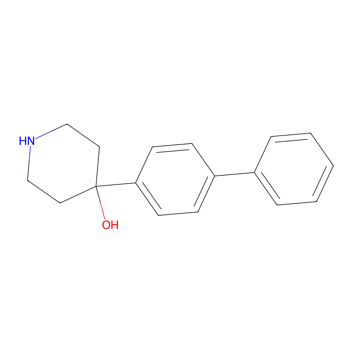 4-[1,1'-Biphenyl]-4-YL-4-piperidinol molecular structure, CAS 137884-47-0