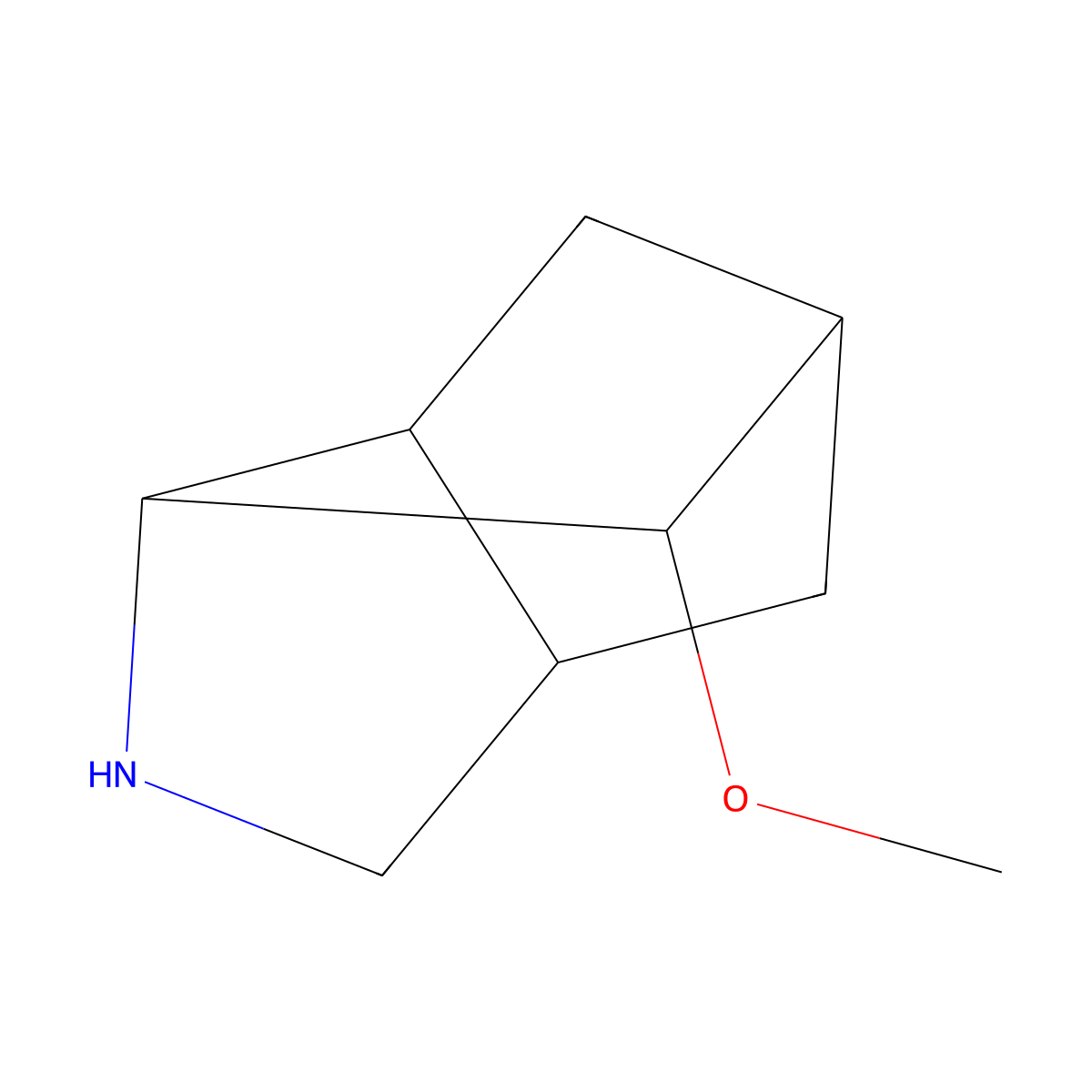 2-Methoxy-4-azatricyclo[4.2.1.03,]nonane molecular structure, CAS 1378849-55-8