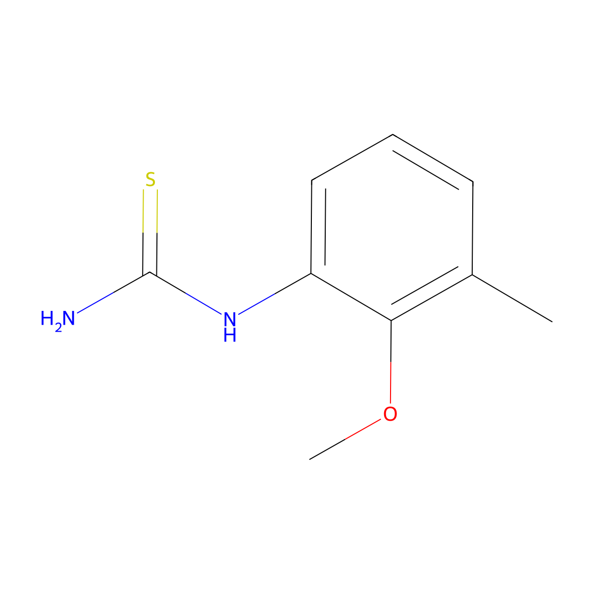 (2-Methoxy-3-methylphenyl)thiourea molecular structure, CAS 1378853-88-3