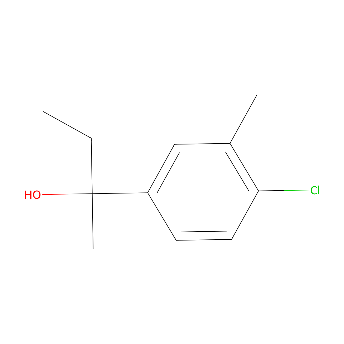 2-(4-Chloro-3-methylphenyl)-2-butanol molecular structure, CAS 1378859-77-8
