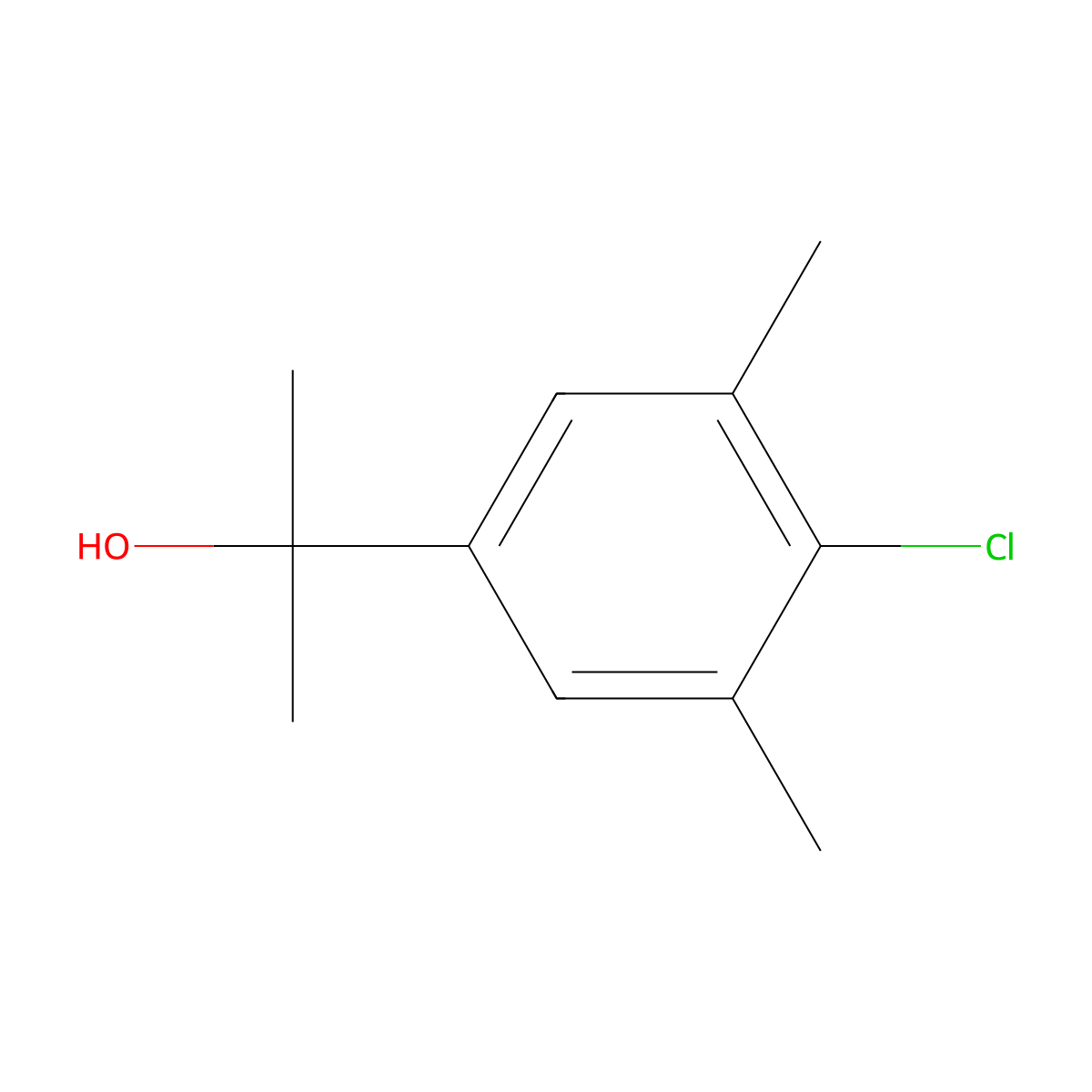 2-(4-Chloro-3,5-dimethylphenyl)-2-propanol molecular structure, CAS 1378860-20-8
