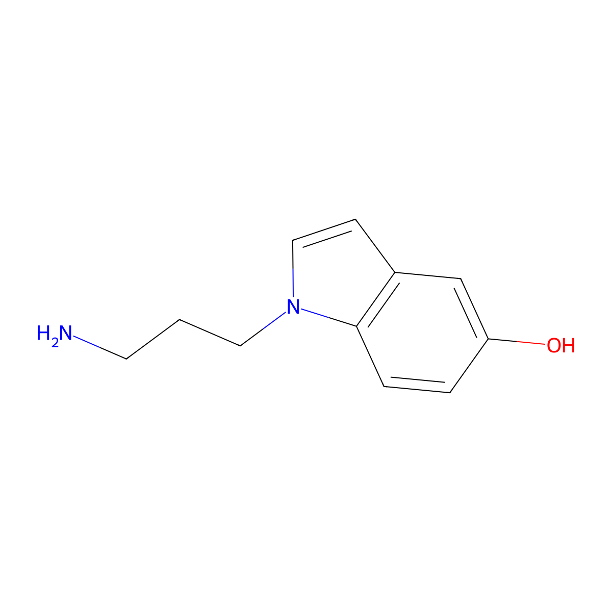 1-(3-Aminopropyl)-1H-indol-5-ol molecular structure, CAS 1378860-99-1