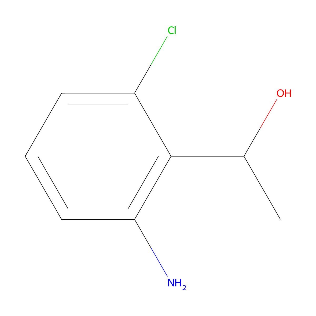 1-(2-Amino-6-chlorophenyl)ethan-1-ol molecular structure, CAS 1378861-20-1