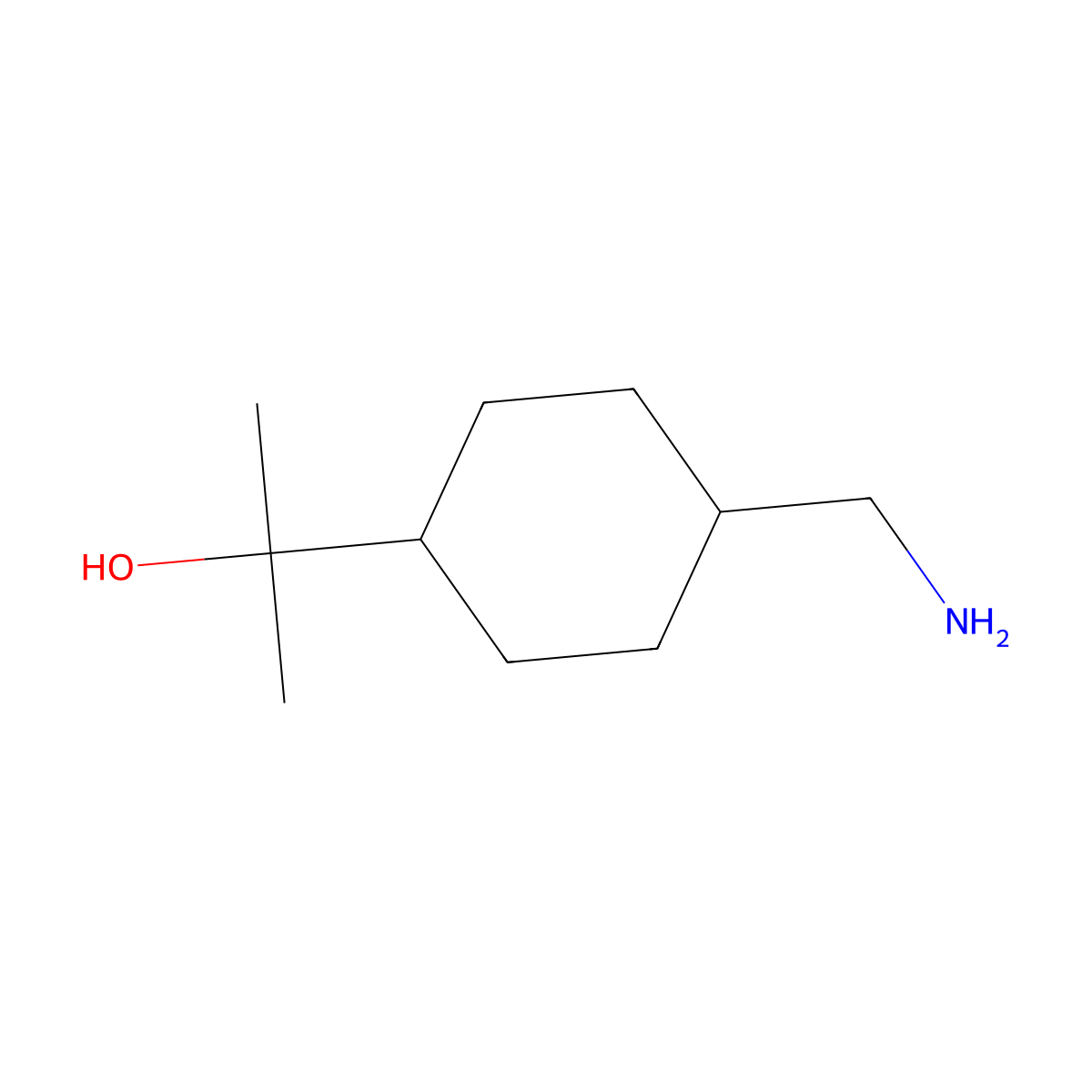2-[4-(Aminomethyl)cyclohexyl]propan-2-ol molecular structure, CAS 1378864-17-5