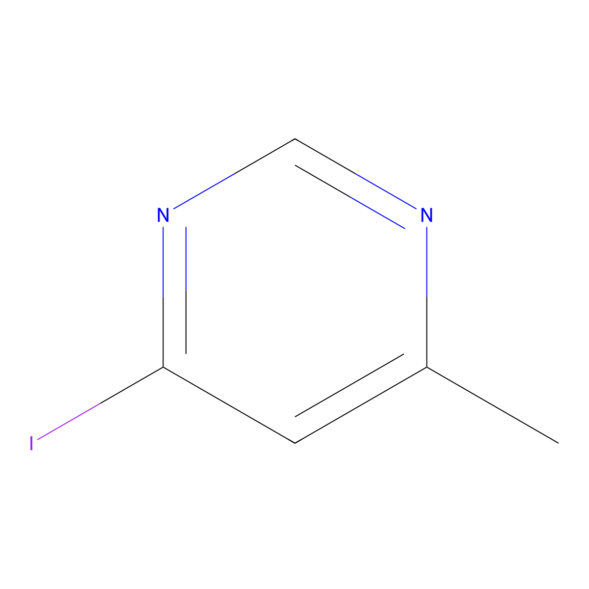4-Iodo-6-methylpyrimidine molecular structure, CAS 1378865-35-0