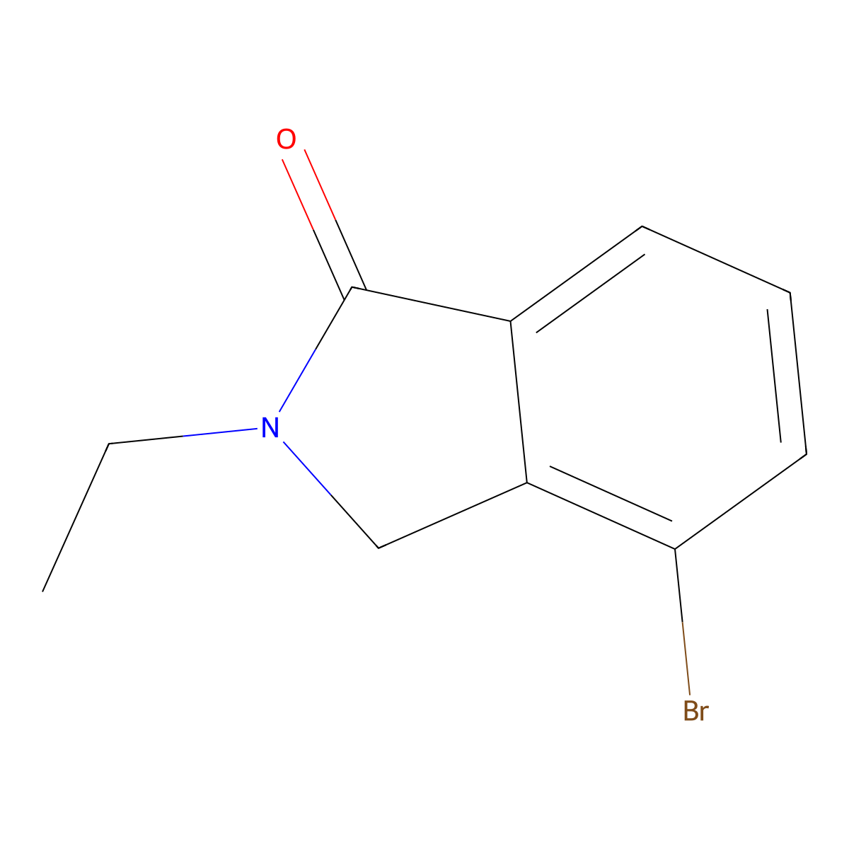 4-Bromo-2-ethylisoindolin-1-one molecular structure, CAS 1378867-01-6
