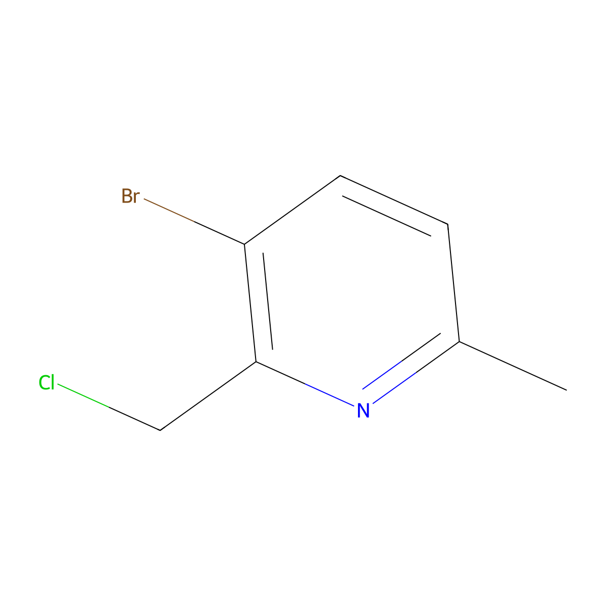 3-bromo-2-(chloromethyl)-6-methylPyridine molecular structure, CAS 1378867-20-9