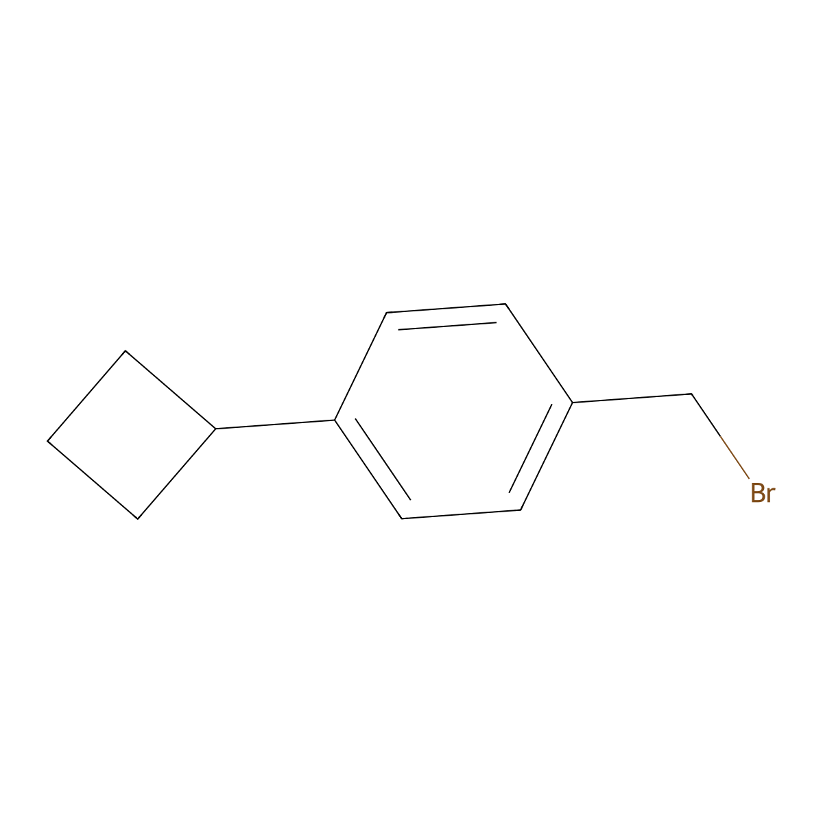 1-(Bromomethyl)-4-cyclobutylbenzene molecular structure, CAS 1378867-63-0