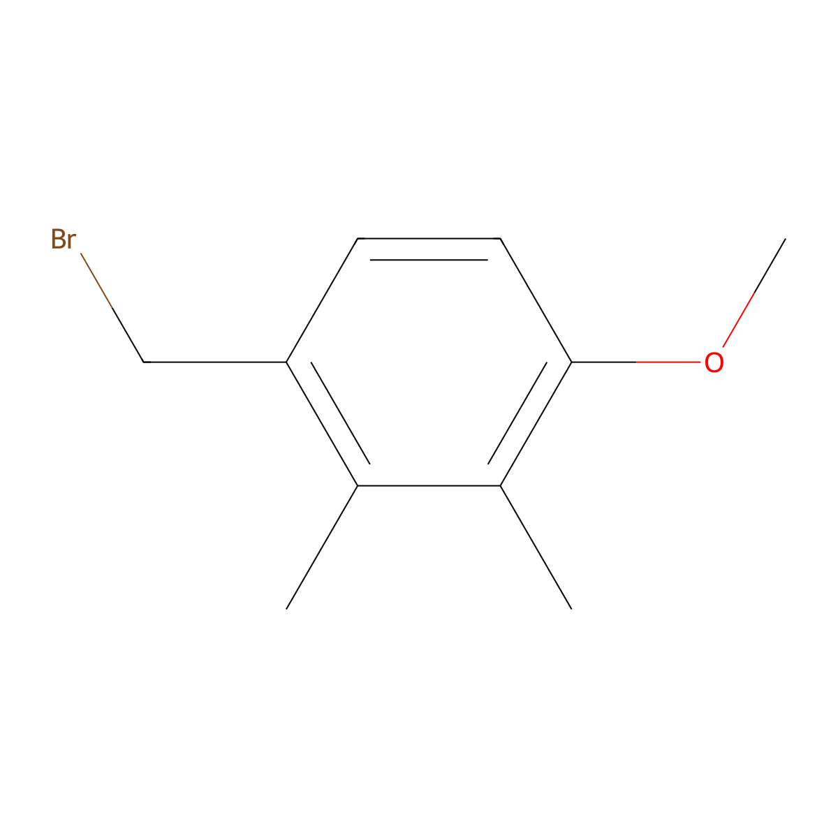 1-(Bromomethyl)-4-methoxy-2,3-dimethylbenzene molecular structure, CAS 1378873-23-4
