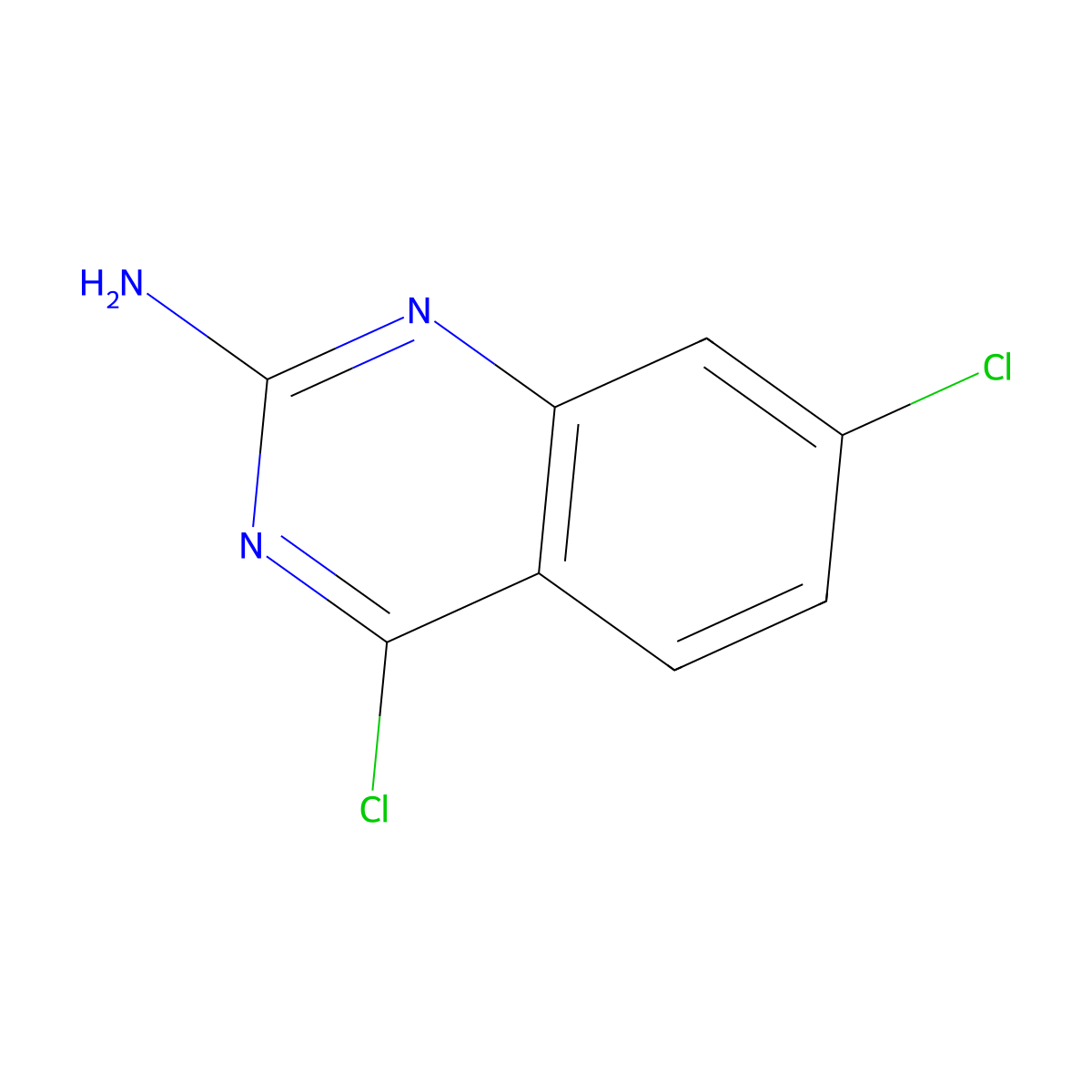 4,7-Dichloroquinazolin-2-amine molecular structure, CAS 1378873-33-6