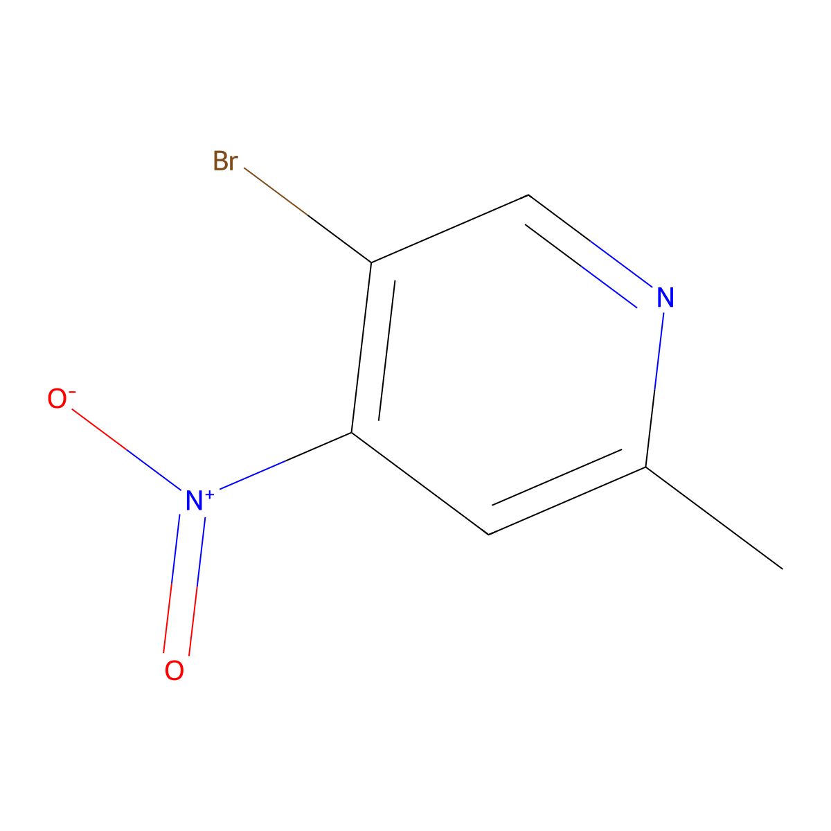 5-Bromo-2-methyl-4-nitropyridine molecular structure, CAS 1378873-37-0