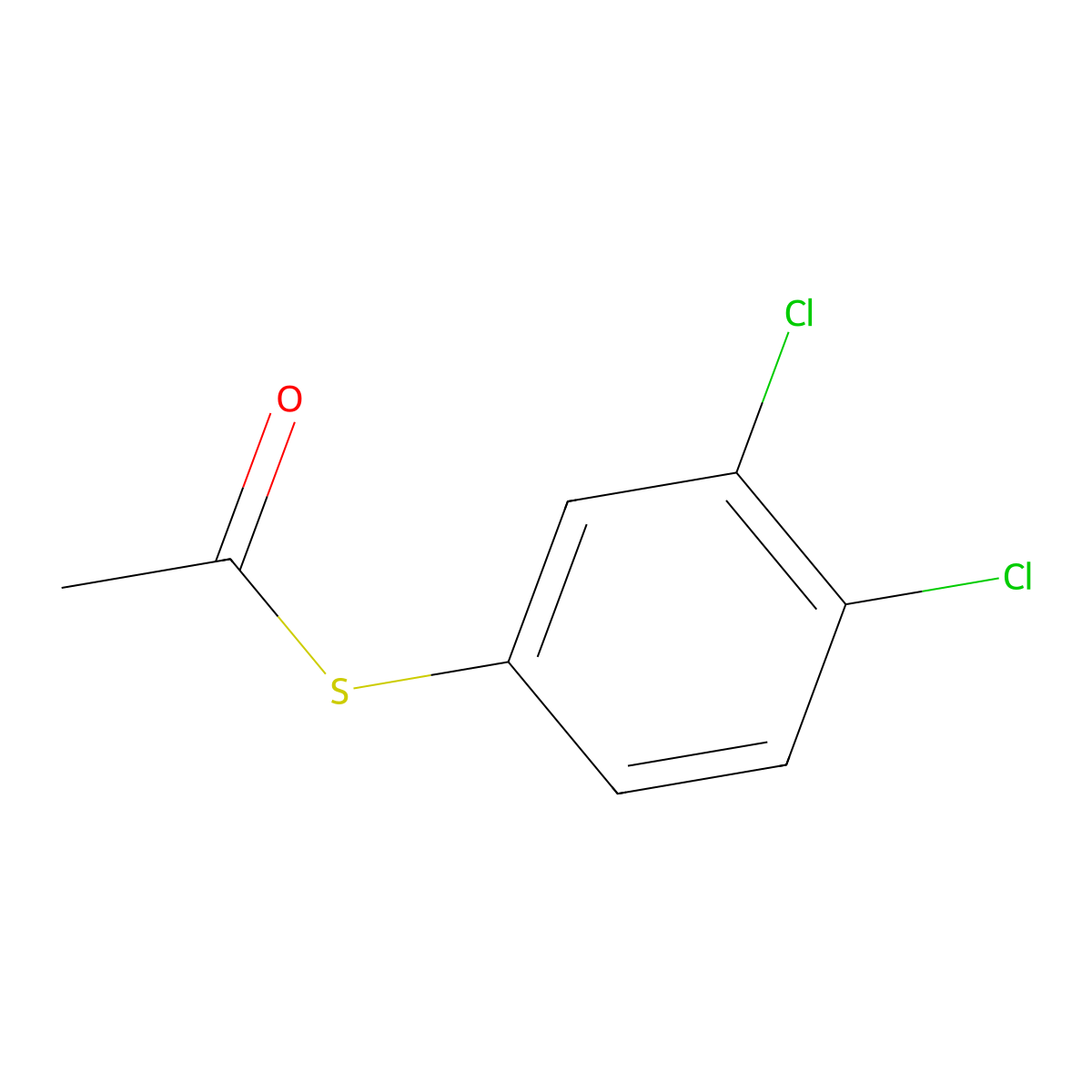 S-3,4-Dichlorophenylthioacetate molecular structure, CAS 1378874-01-1