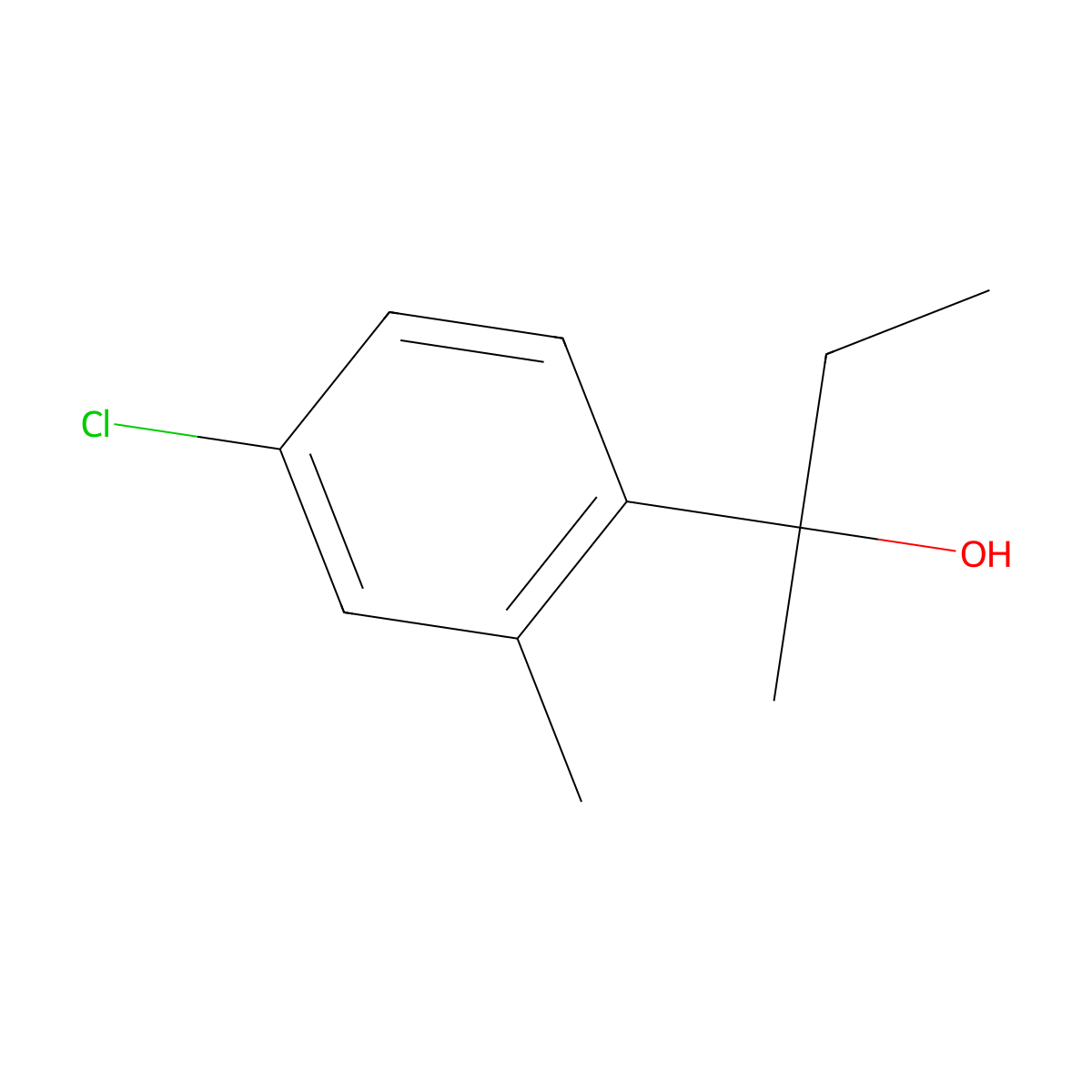 2-(4-Chloro-2-methylphenyl)-2-butanol molecular structure, CAS 1378874-48-6