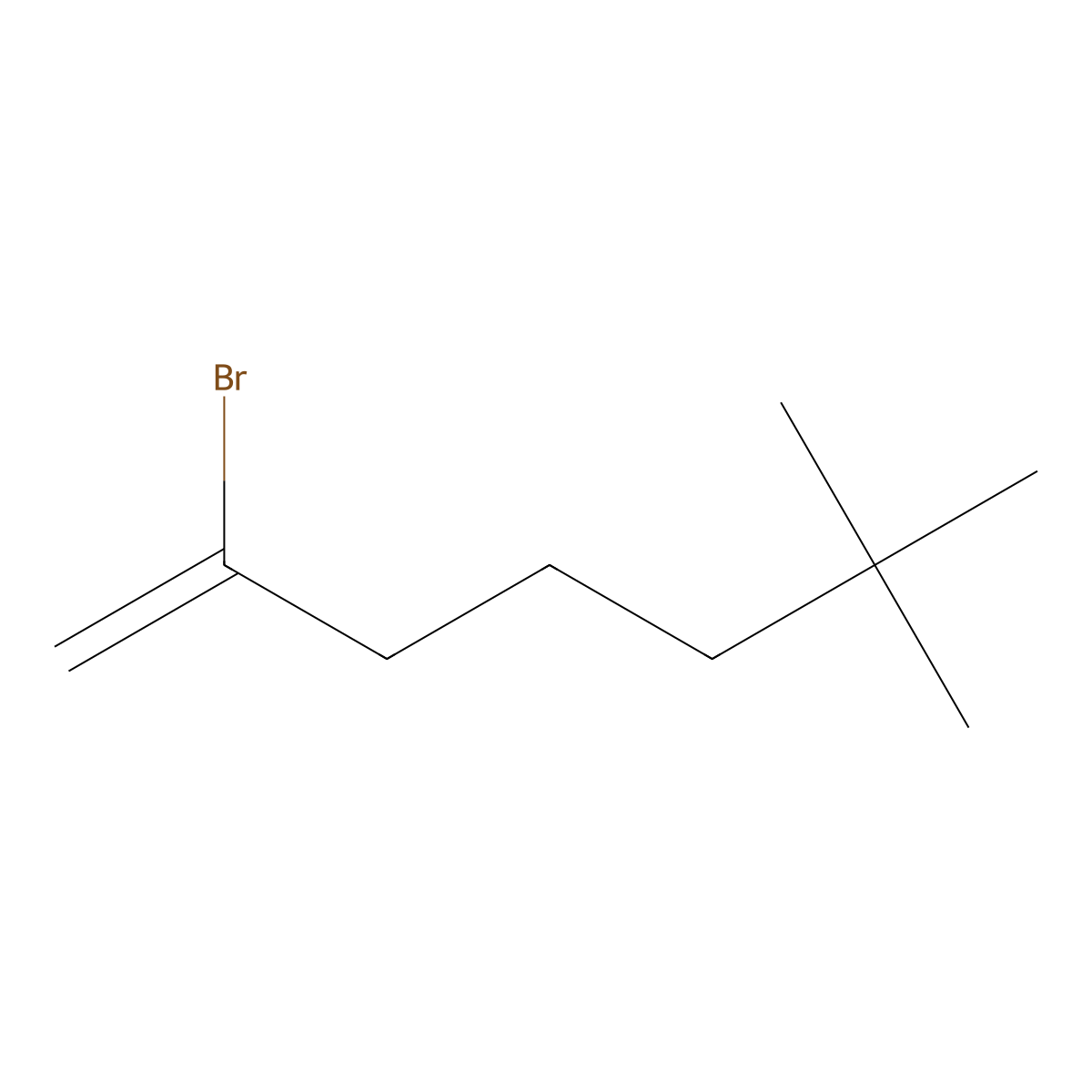 2-Bromo-6,6-dimethyl-1-heptene molecular structure, CAS 1378875-03-6