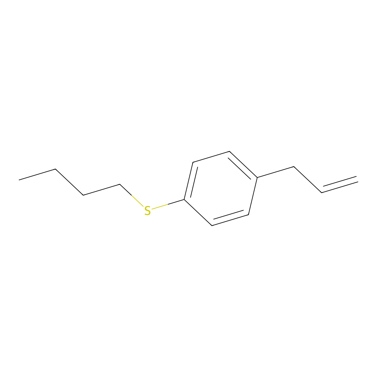 3-(4-n-Butylthiophenyl)-1-propene molecular structure, CAS 1378875-83-2