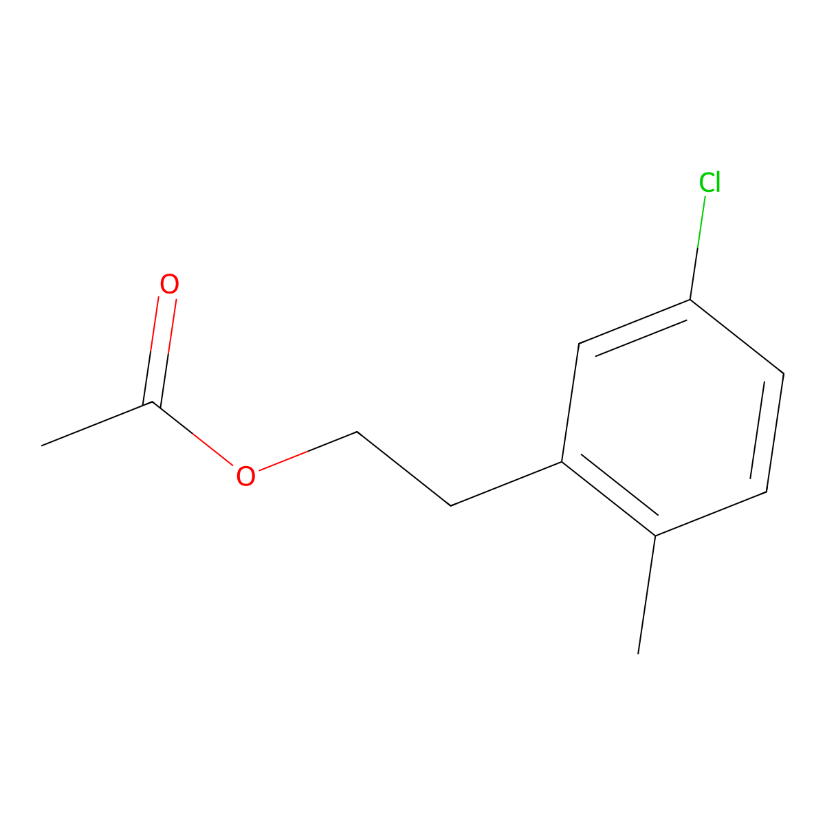 3-Chloro-6-methylphenethyl acetate molecular structure, CAS 1378877-26-9