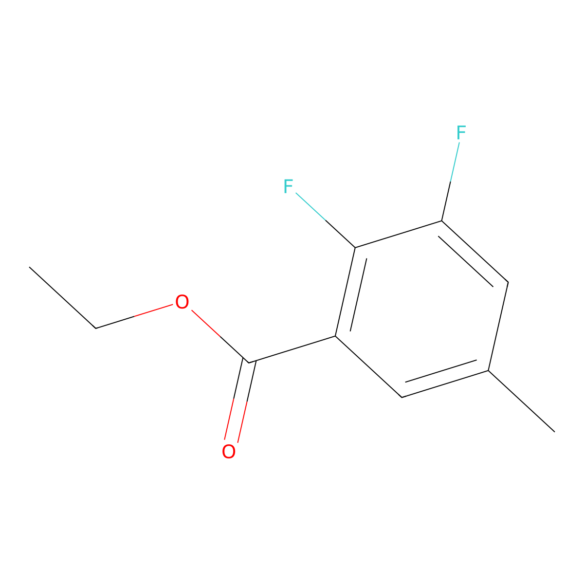 Ethyl 2,3-difluoro-5-methylbenzoate molecular structure, CAS 1378877-93-0