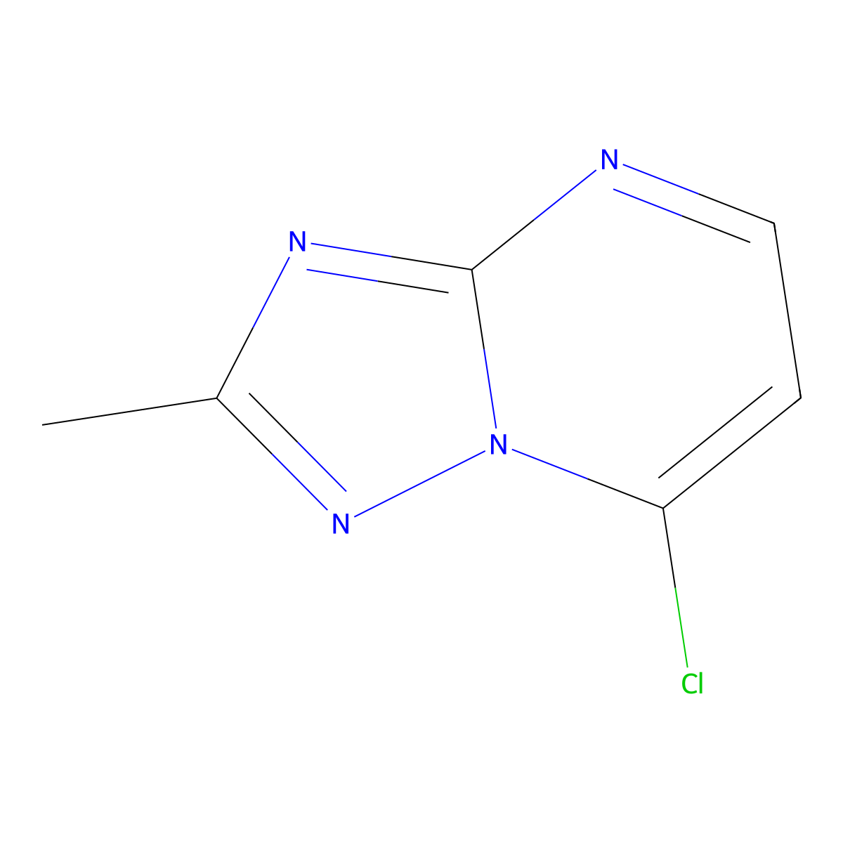 7-Chloro-2-methyl-(1,2,4)triazolo(1,5-a)pyrimidine molecular structure, CAS 1378888-26-6