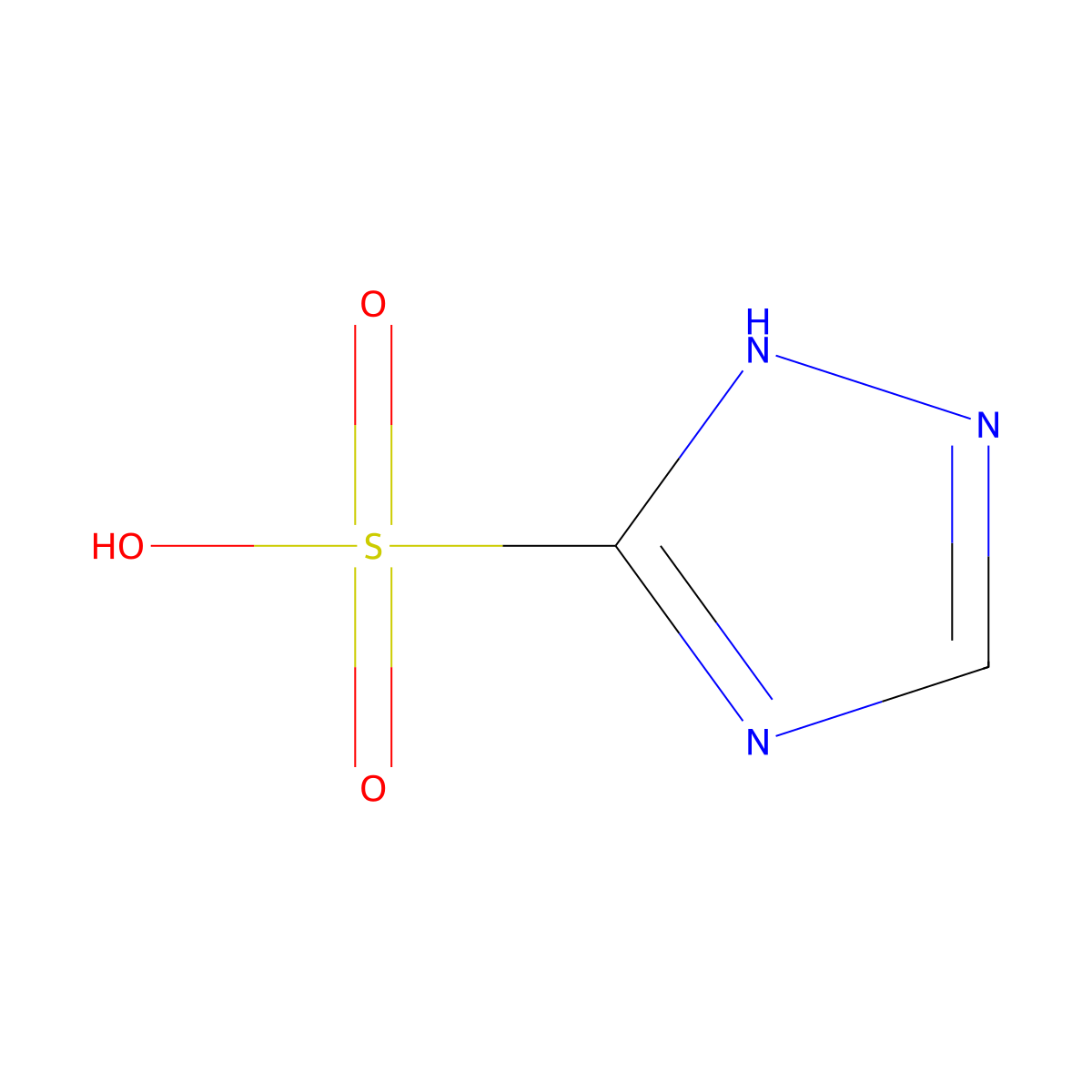 1,2,4-Triazole-3-sulphonic acid molecular structure, CAS 13789-27-0