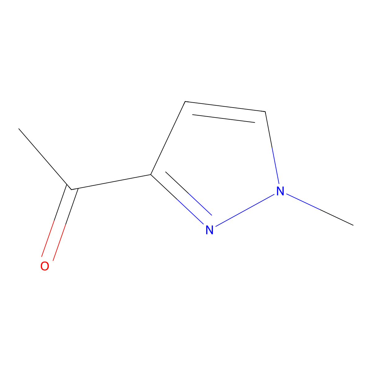 1-(1-Methyl-1H-pyrazol-3-yl)ethan-1-one molecular structure, CAS 137890-04-1