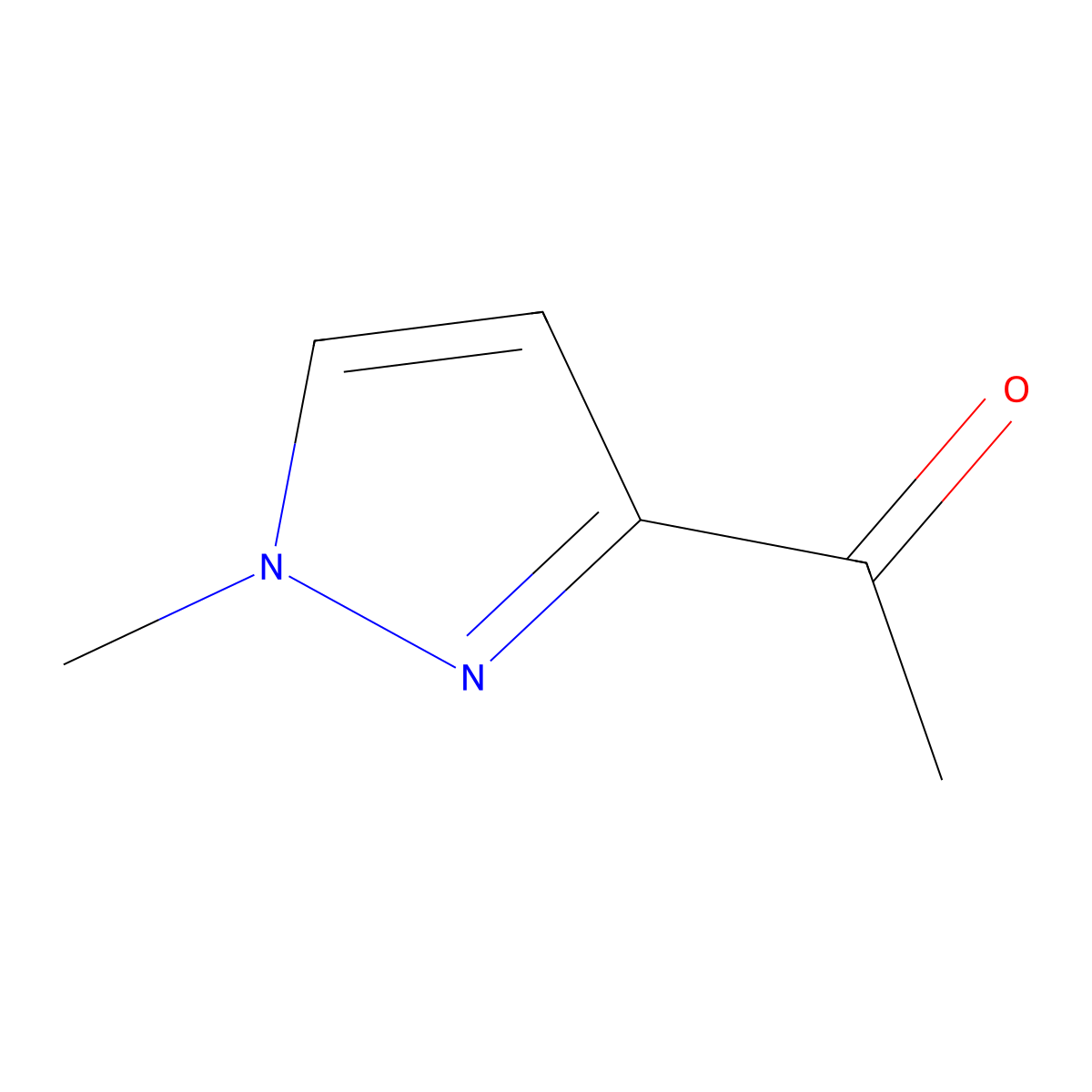 1-(1-Methyl-1H-pyrazol-3-yl)ethan-1-one molecular structure, CAS 137890-04-1
