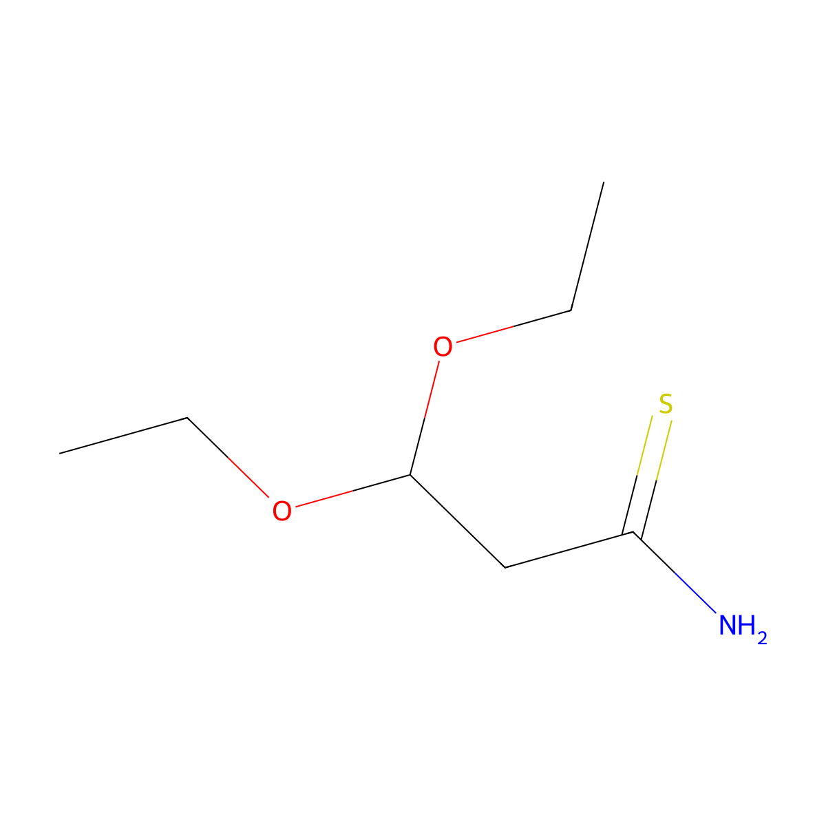 3,3-Diethoxypropanethioamide molecular structure, CAS 1378905-89-5