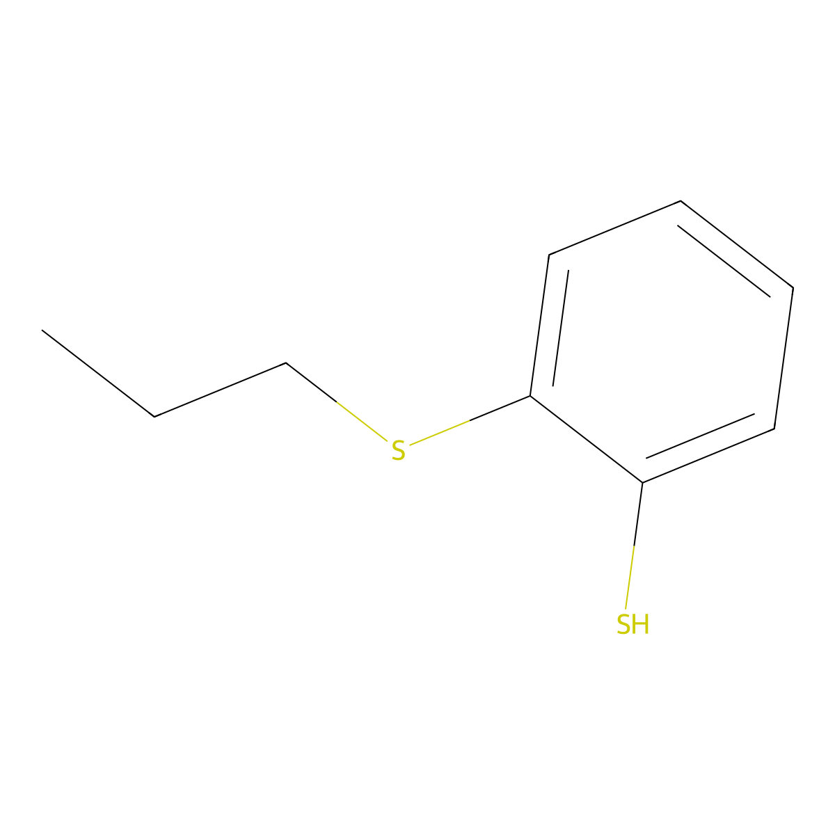 2-(n-Propylthio)thiophenol molecular structure, CAS 1378906-39-8