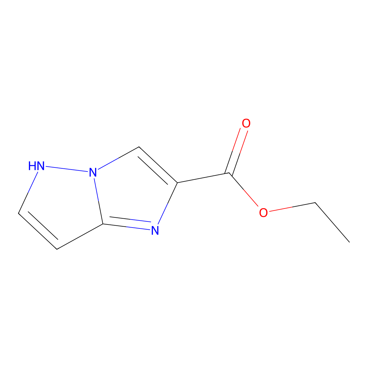 ethyl 1H-imidazo[1,2-b]pyrazole-5-carboxylate molecular structure, CAS 1378954-67-6