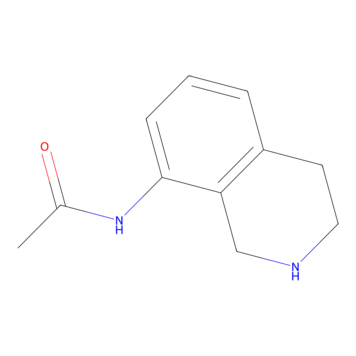 N-(1,2,3,4-tetrahydroisoquinolin-8-yl)acetamide molecular structure, CAS 1378969-23-3