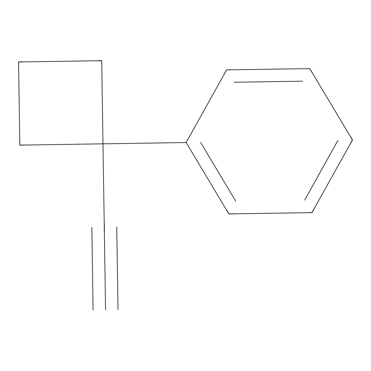 (1-Ethynyl-cyclobutyl)-benzene molecular structure, CAS 1378974-39-0