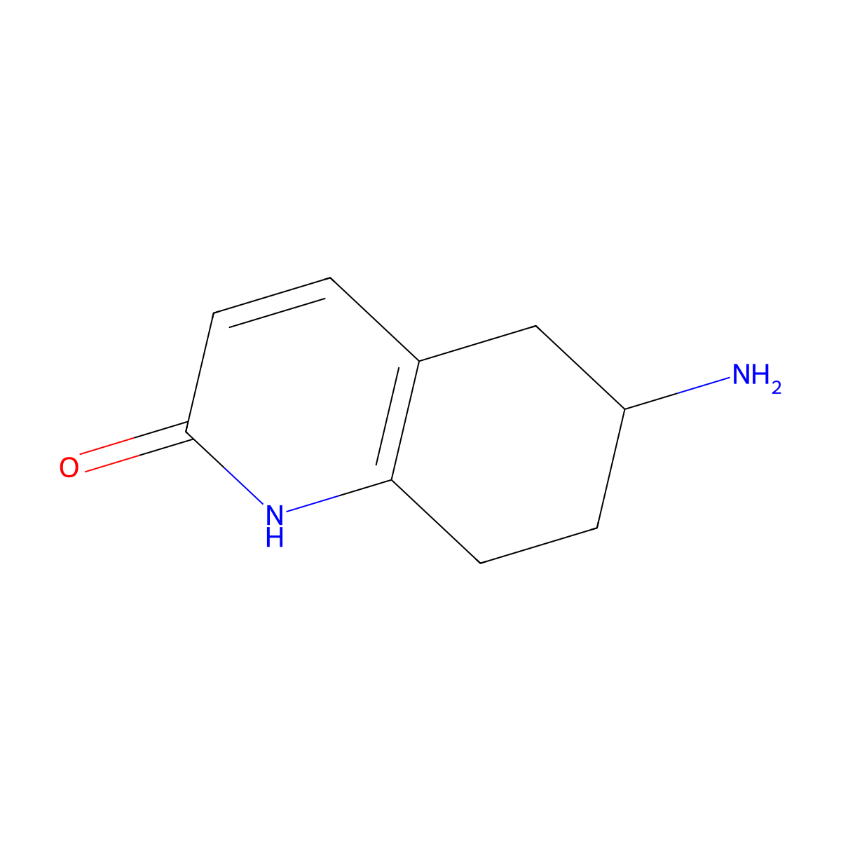6-Amino-5,6,7,8-tetrahydroquinolin-2(1H)-one molecular structure, CAS 1378994-39-8