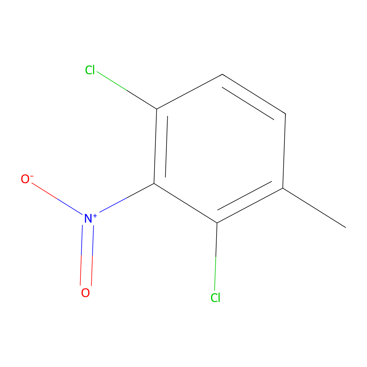 2,4-Dichloro-3-nitrotoluene molecular structure, CAS 13790-14-2