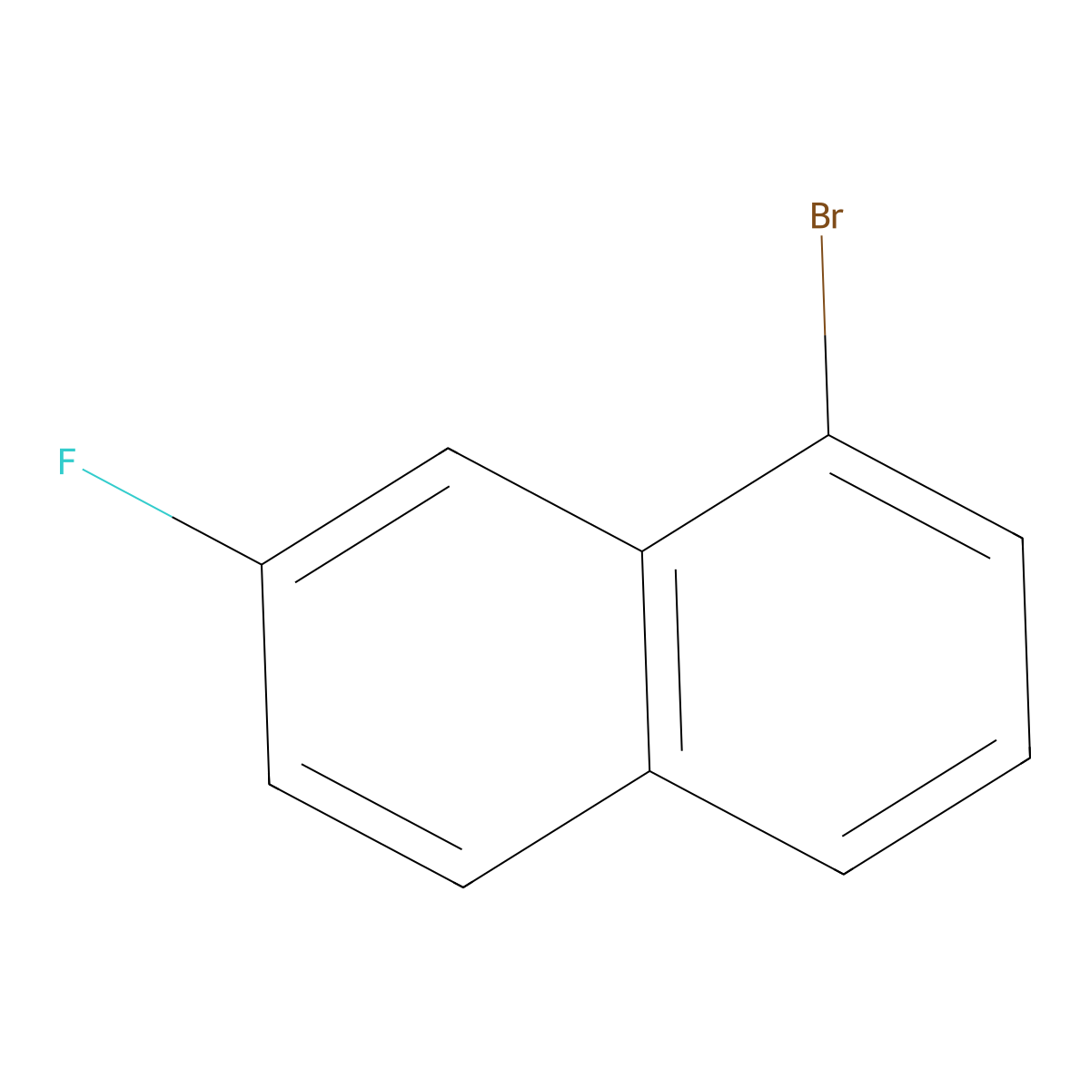 1-Bromo-7-fluoronaphthalene molecular structure, CAS 13790-91-5