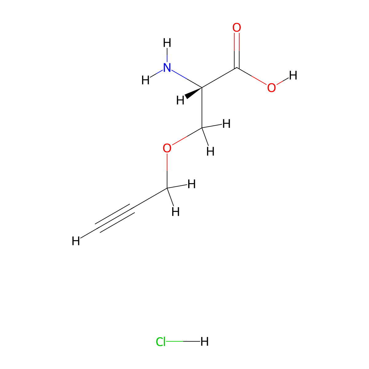 H-L-Ser(Propargyl)-OH*HCl molecular structure, CAS 1379006-45-7