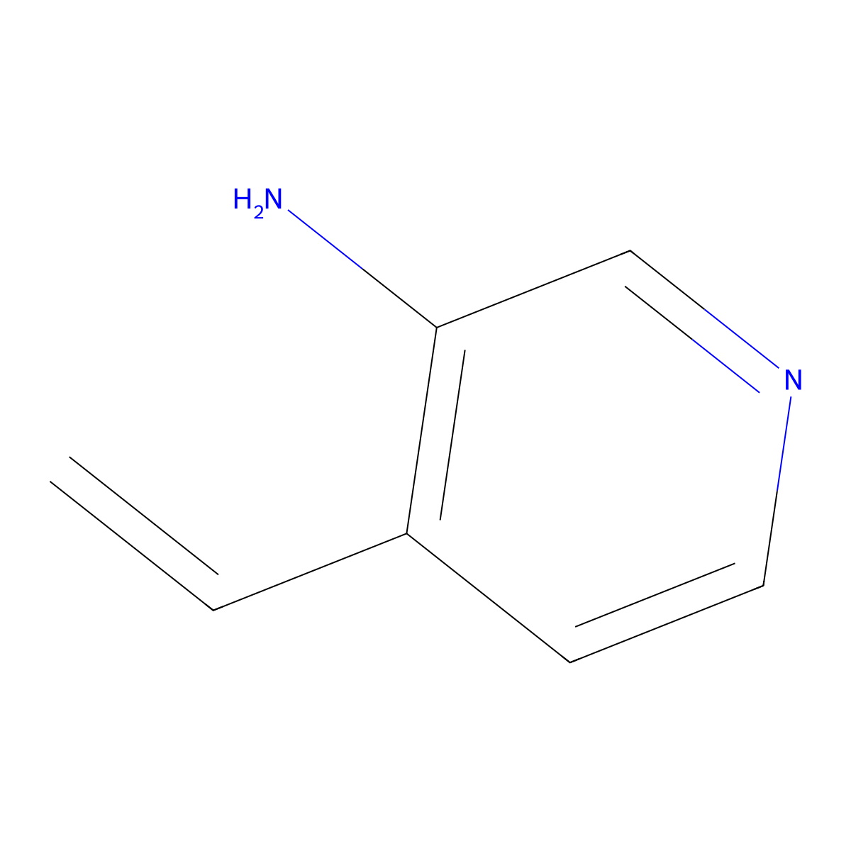 4-Ethenylpyridin-3-amine molecular structure, CAS 1379014-65-9