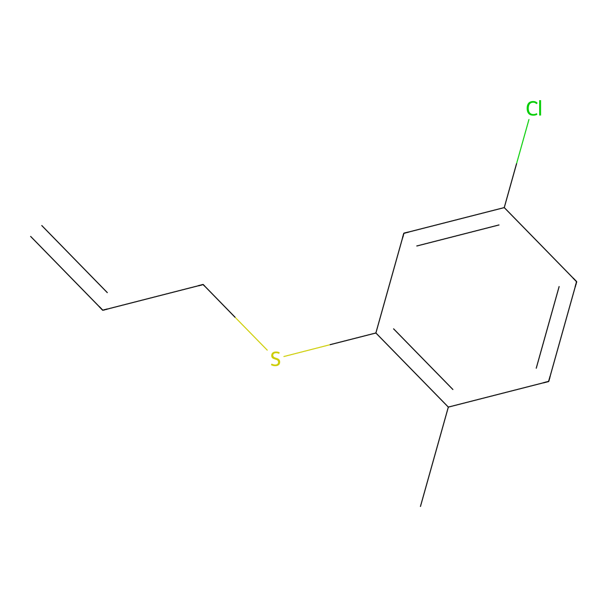 1-Allylsulfanyl-3-chloro-6-methylbenzene molecular structure, CAS 1379014-72-8