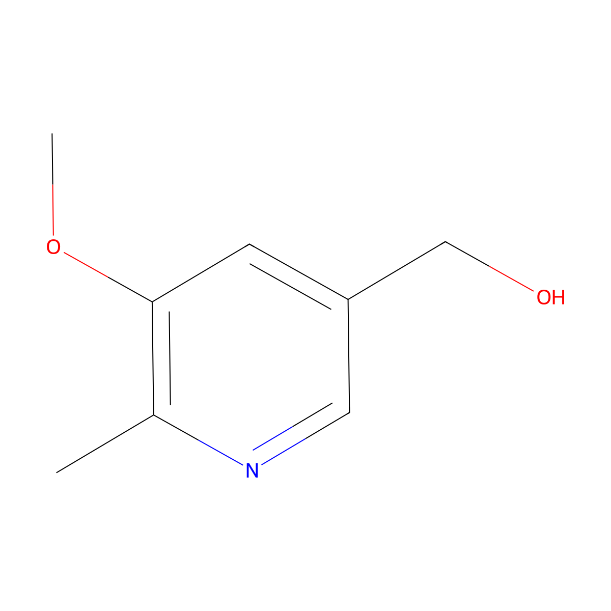 (5-Methoxy-6-methylpyridin-3-yl)methanol molecular structure, CAS 1379023-69-4