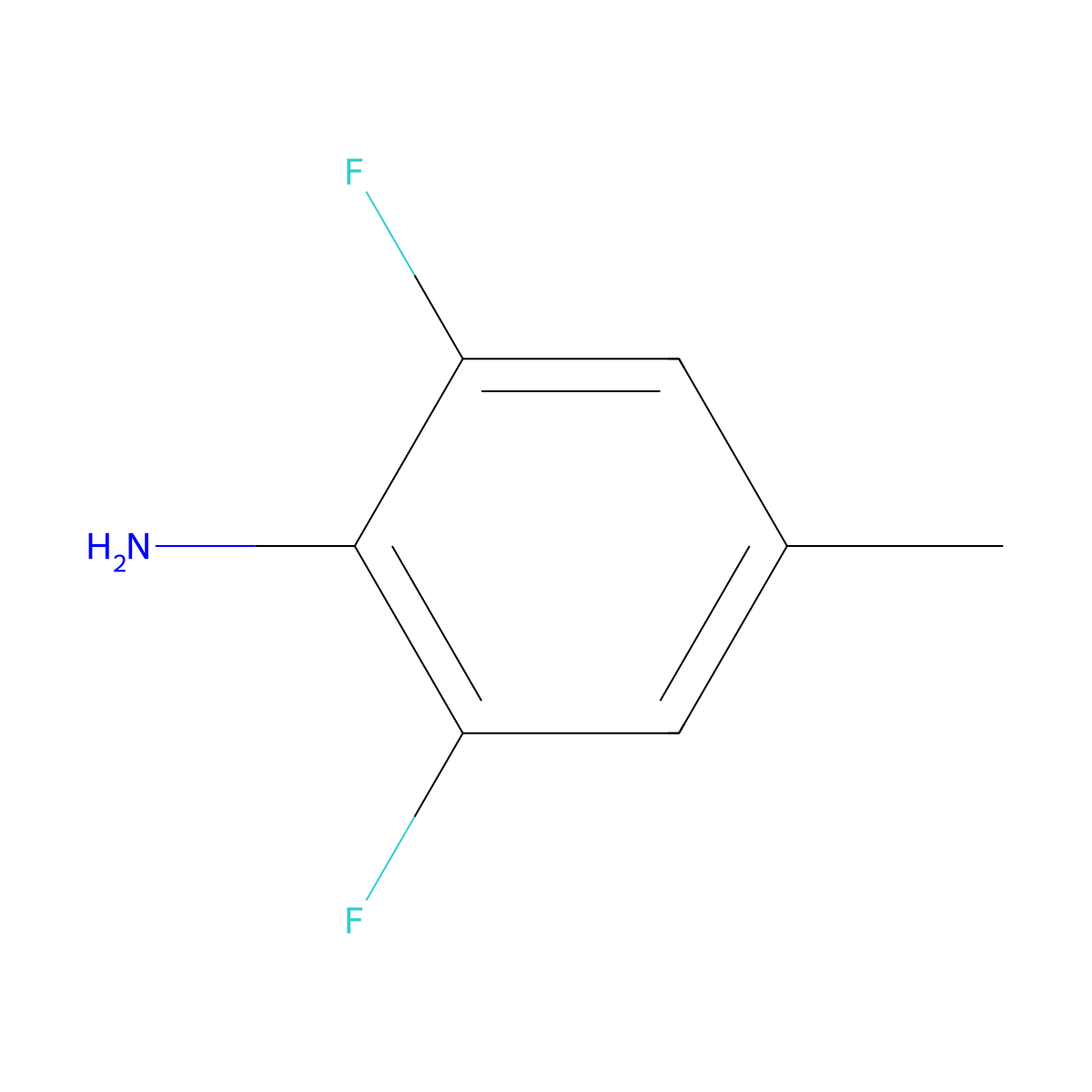 2,6-Difluoro-4-methylaniline molecular structure, CAS 1379028-84-8