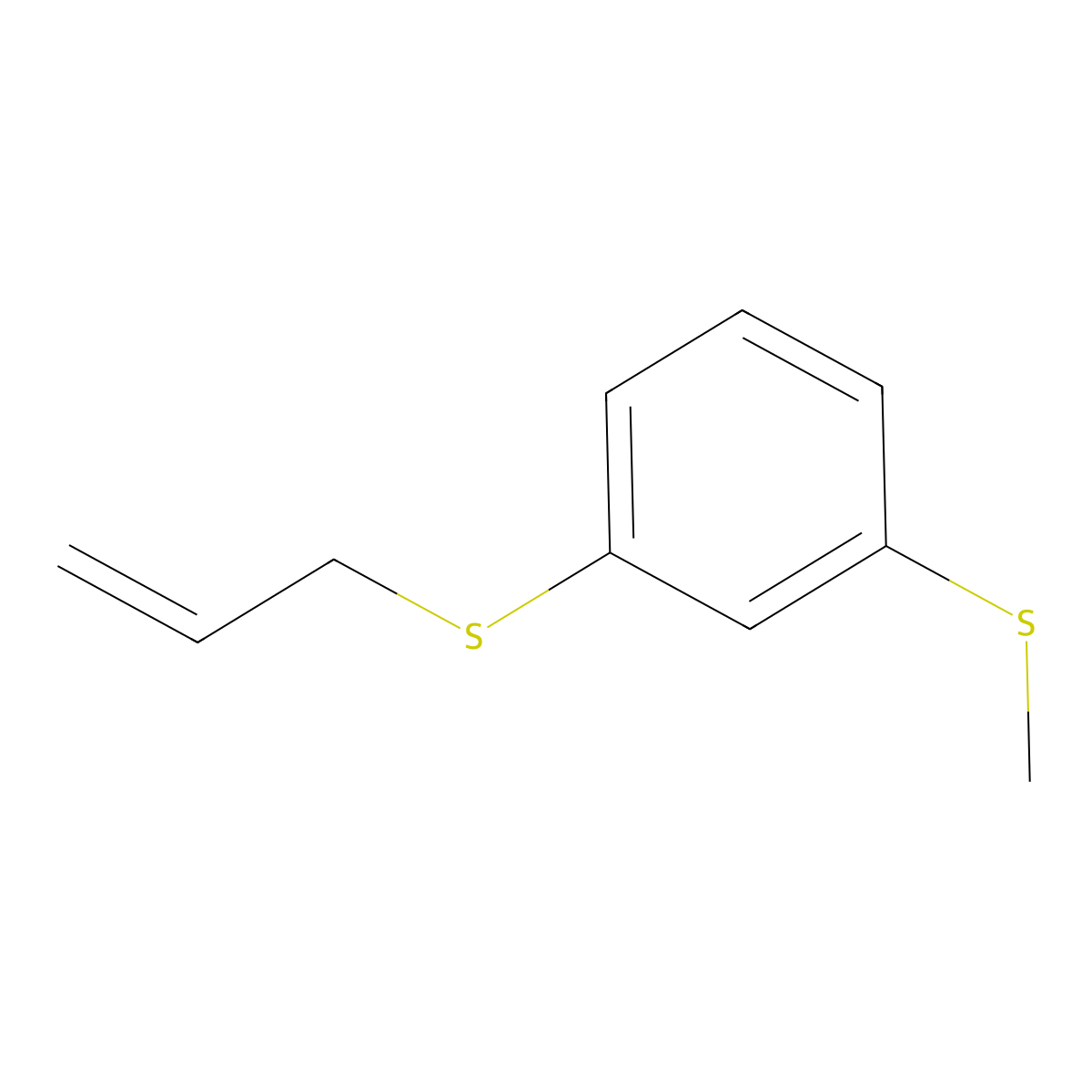 1-Allylsulfanyl-3-methylsulfanylbenzene molecular structure, CAS 1379029-31-8
