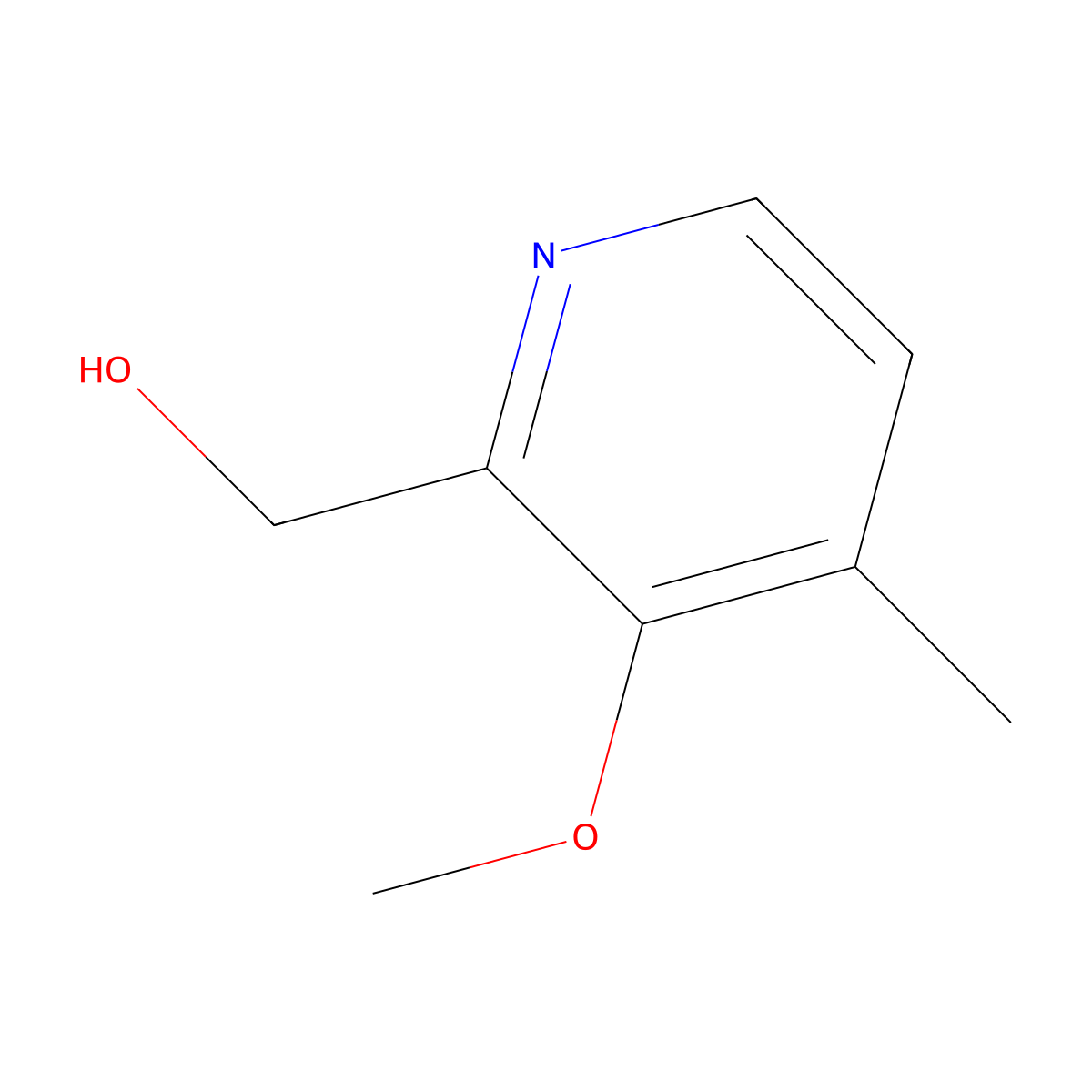 (3-Methoxy-4-methylpyridin-2-yl)methanol molecular structure, CAS 1379034-73-7