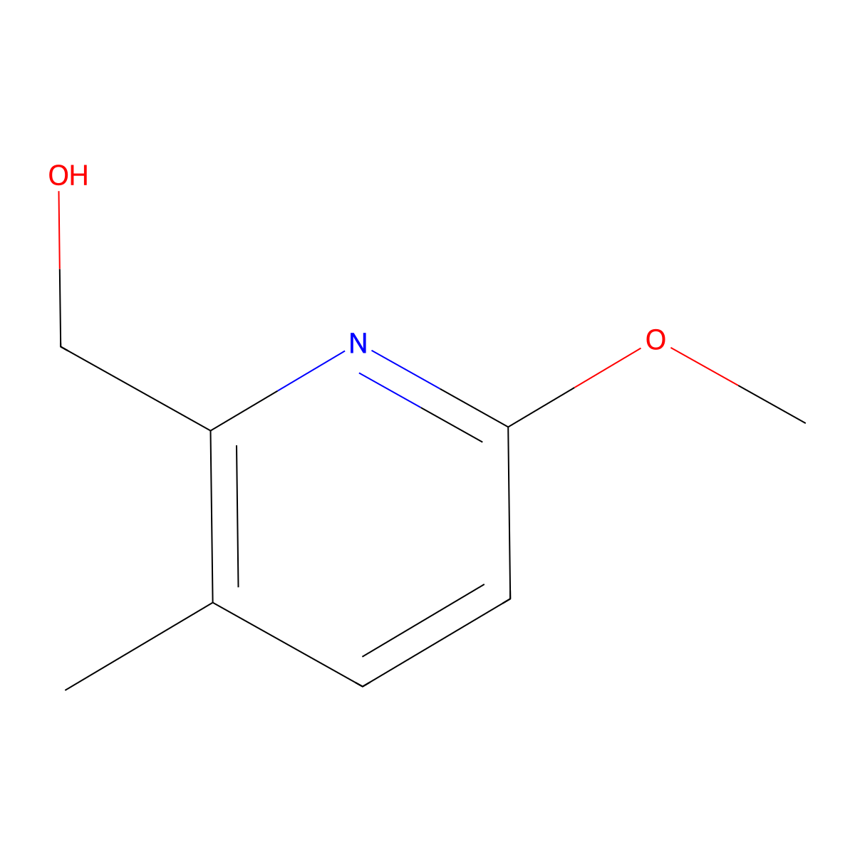 (6-Methoxy-3-methylpyridin-2-yl)methanol molecular structure, CAS 1379034-97-5