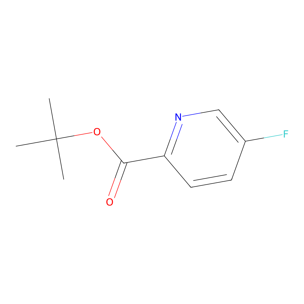 Tert-butyl 5-fluoropyridine-2-carboxylate molecular structure, CAS 1379037-04-3