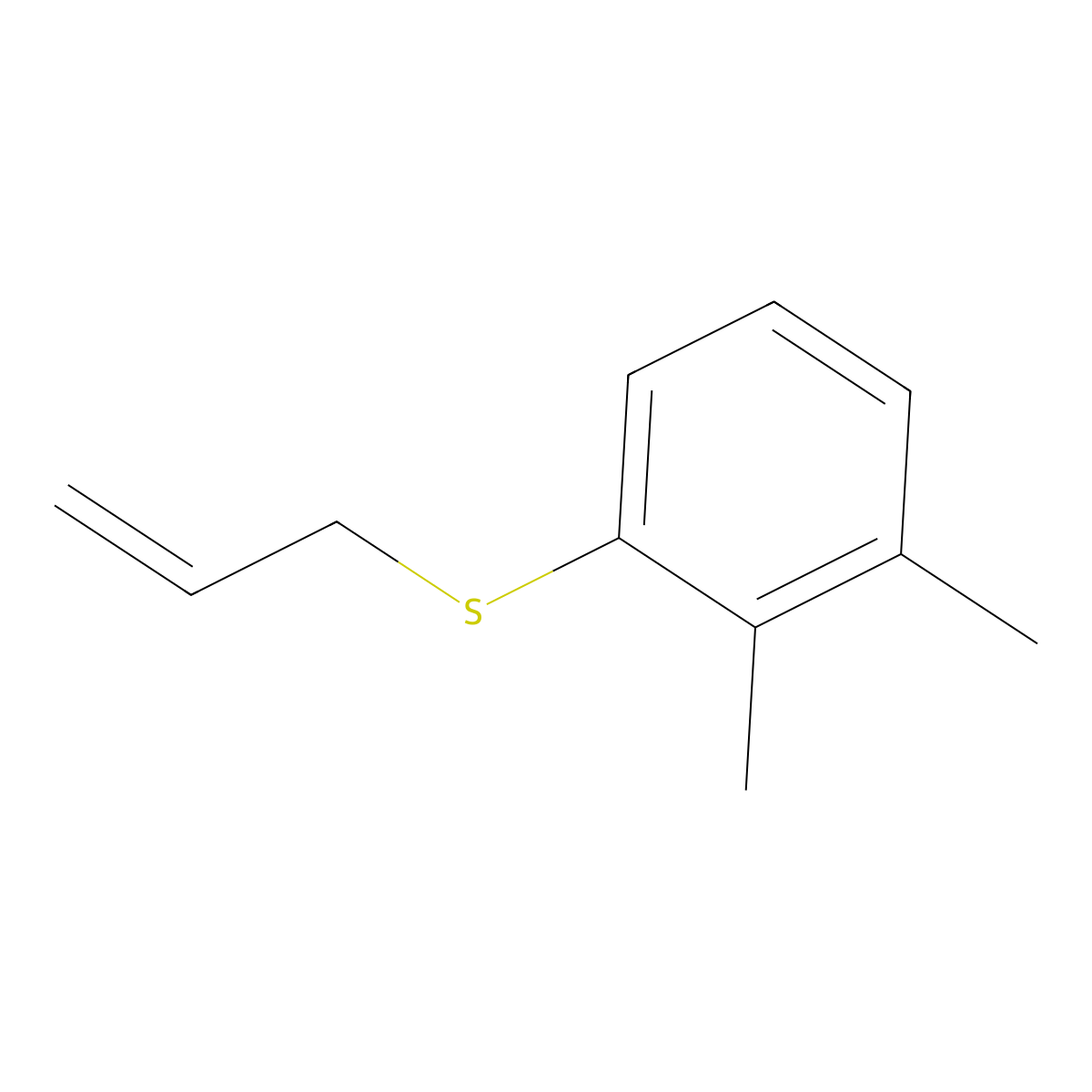1-Allylsulfanyl-2,3-dimethylbenzene molecular structure, CAS 1379037-11-2
