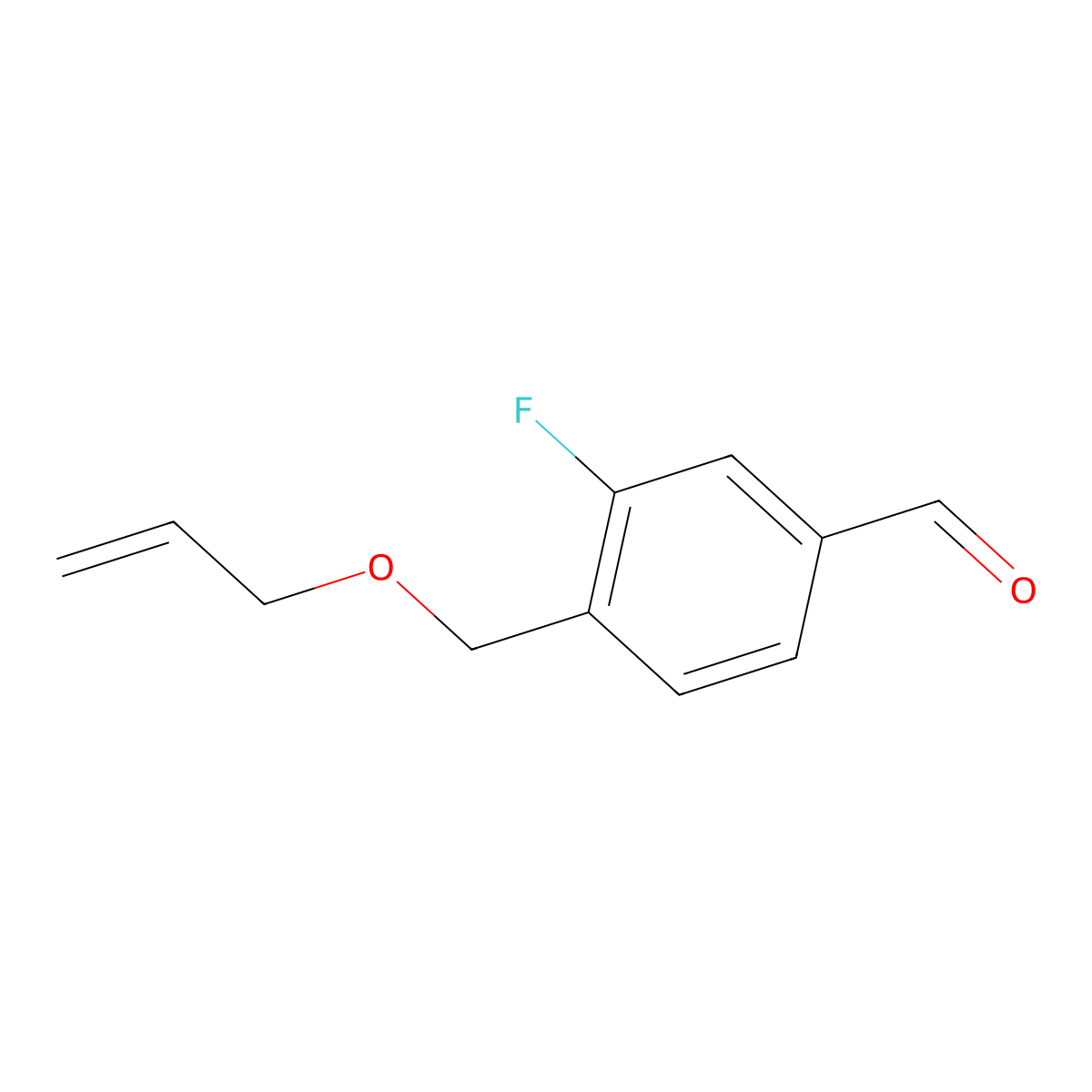 4-[(Allyloxy)methyl]-3-fluorobenzaldehyde molecular structure, CAS 1379042-16-6