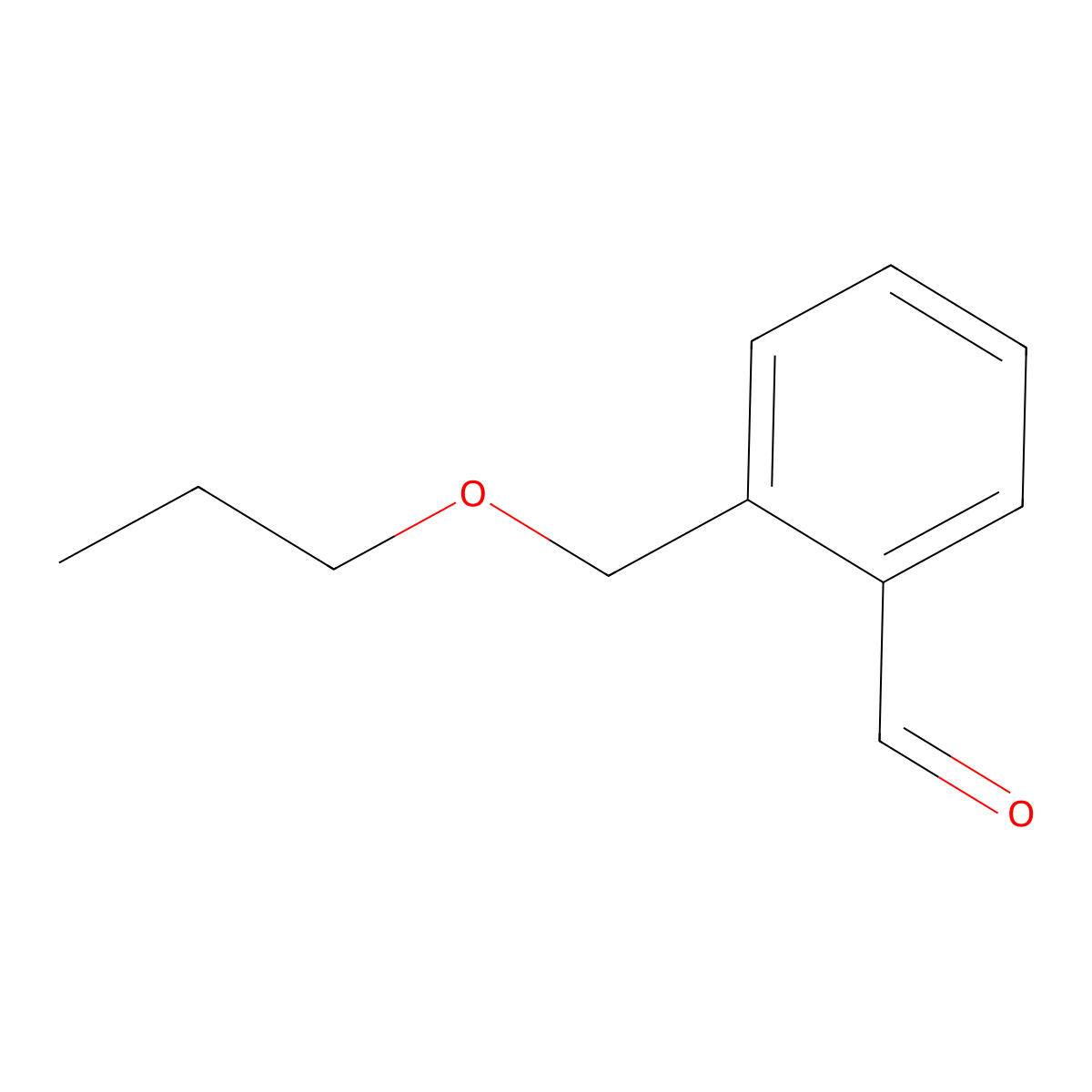 2-(Propoxymethyl)benzaldehyde molecular structure, CAS 1379066-16-6