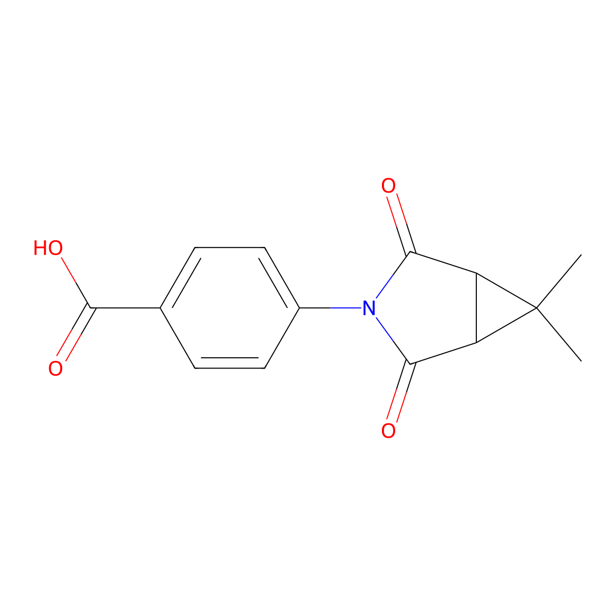 4-(6,6-Dimethyl-2,4-dioxo-3-azabicyclo[3.1.0]hex-3-yl)benzoic acid molecular structure, CAS 1379069-40-5