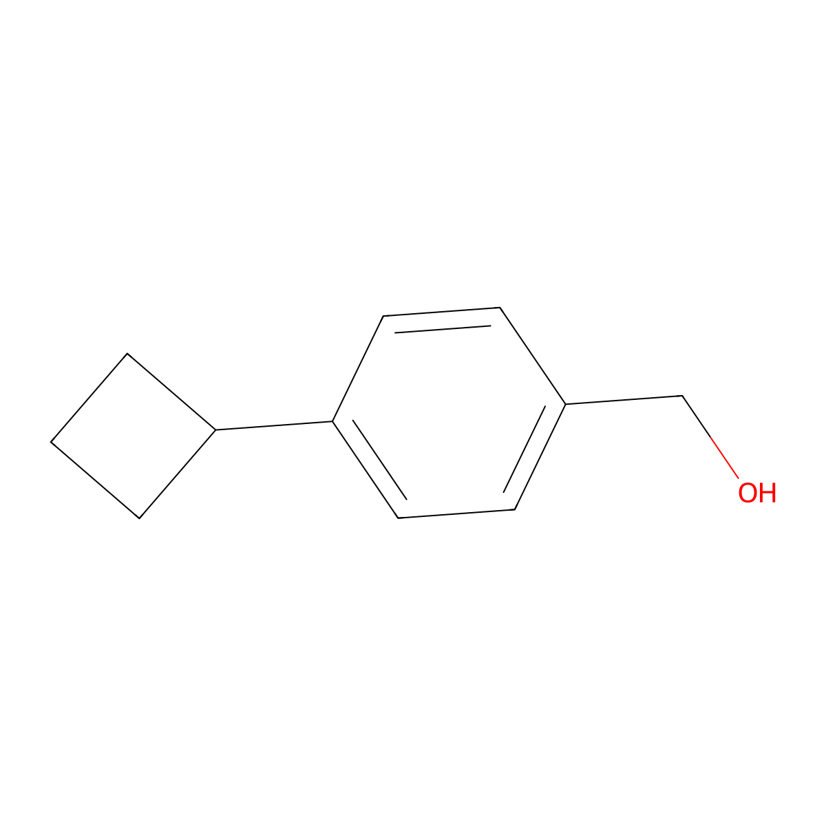 (4-Cyclobutylphenyl)methanol molecular structure, CAS 1379071-08-5