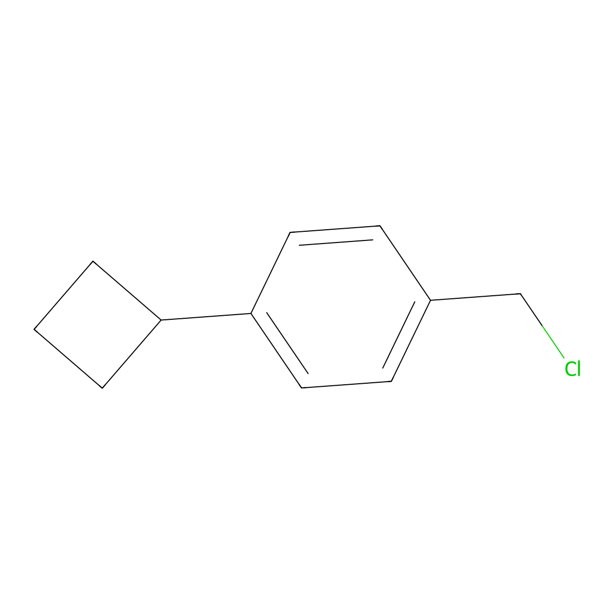 1-(Chloromethyl)-4-cyclobutylbenzene molecular structure, CAS 1379078-16-6