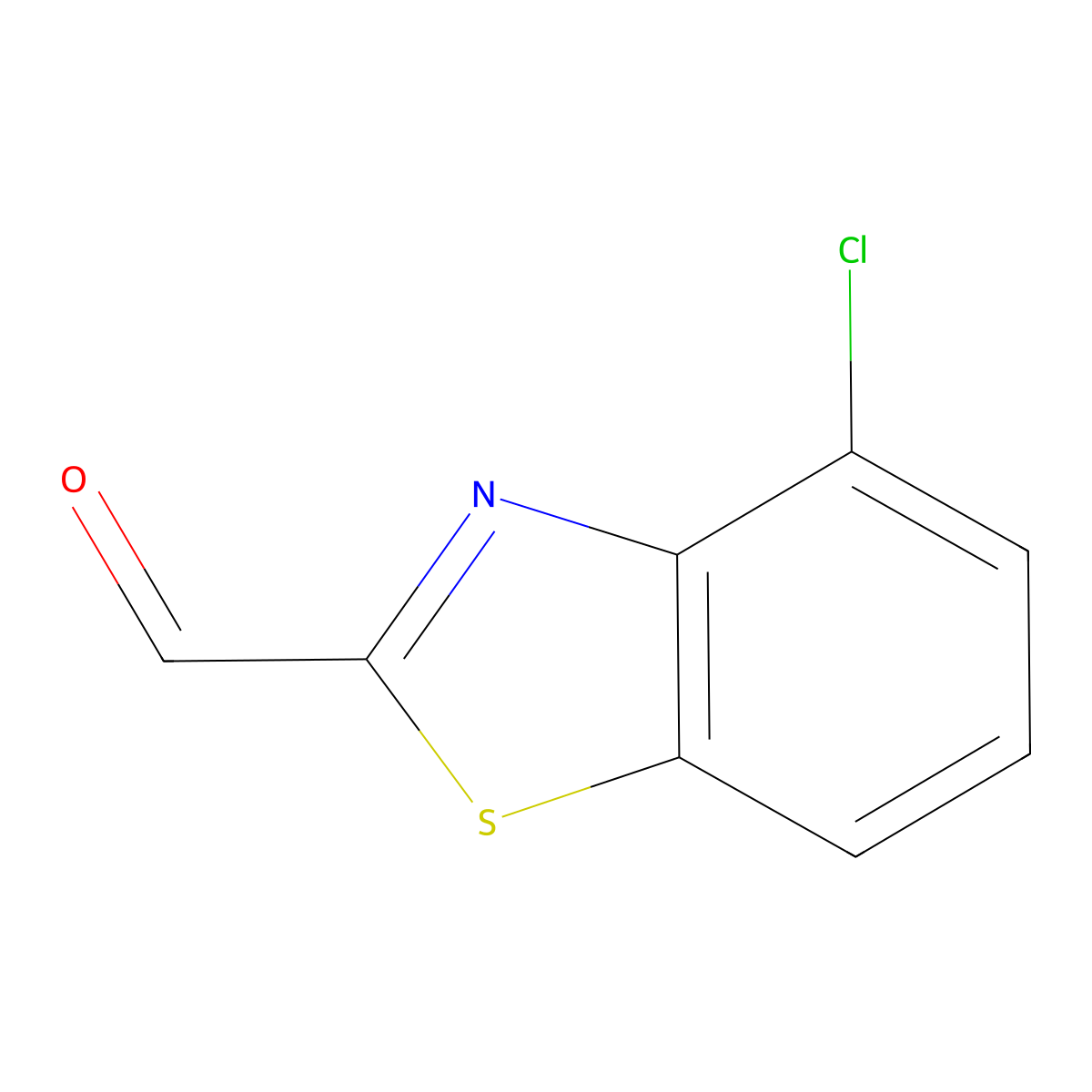 4-Chlorobenzo[d]thiazole-2-carbaldehyde molecular structure, CAS 1379079-29-4