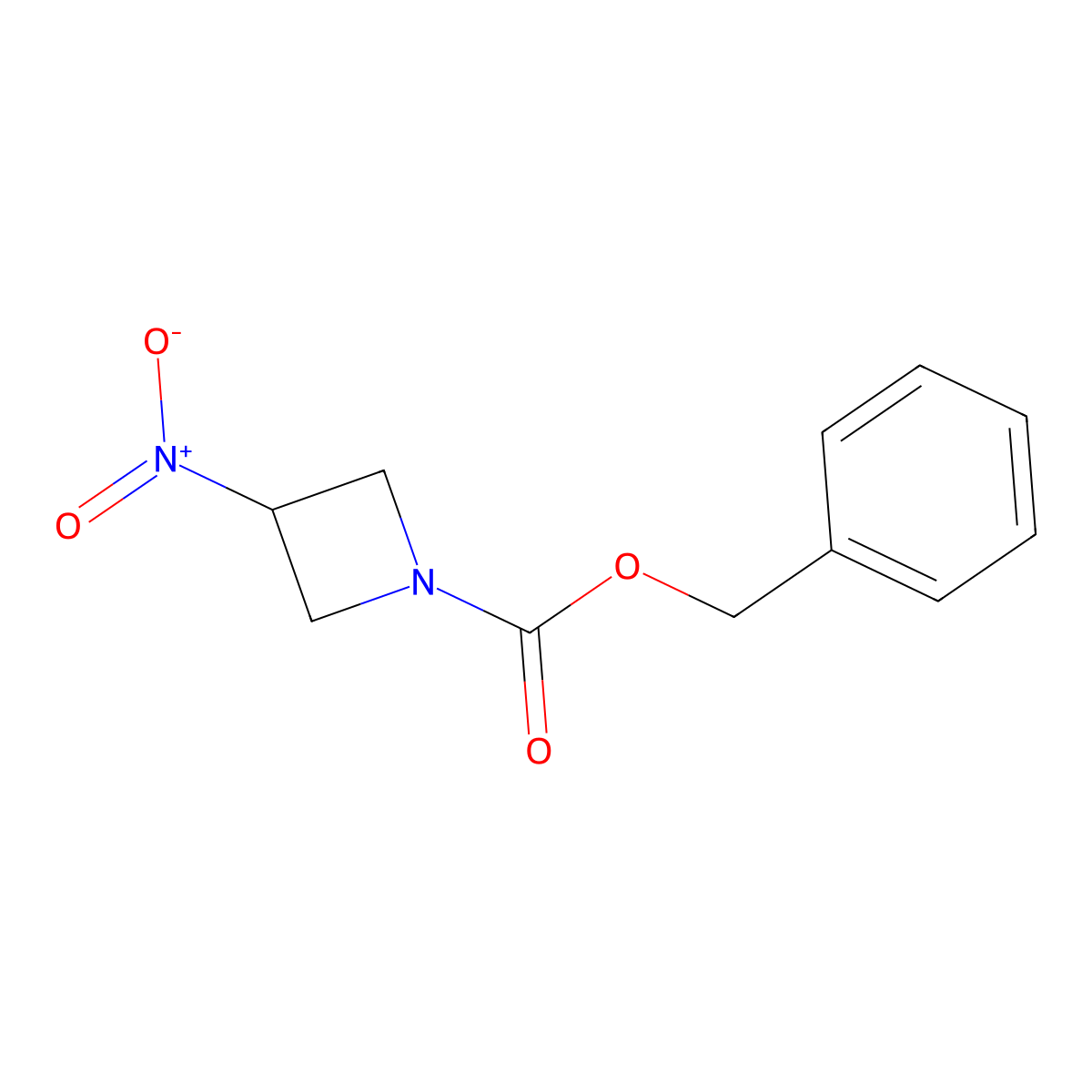 Benzyl 3-nitroazetidine-1-carboxylate molecular structure, CAS 1379079-50-1